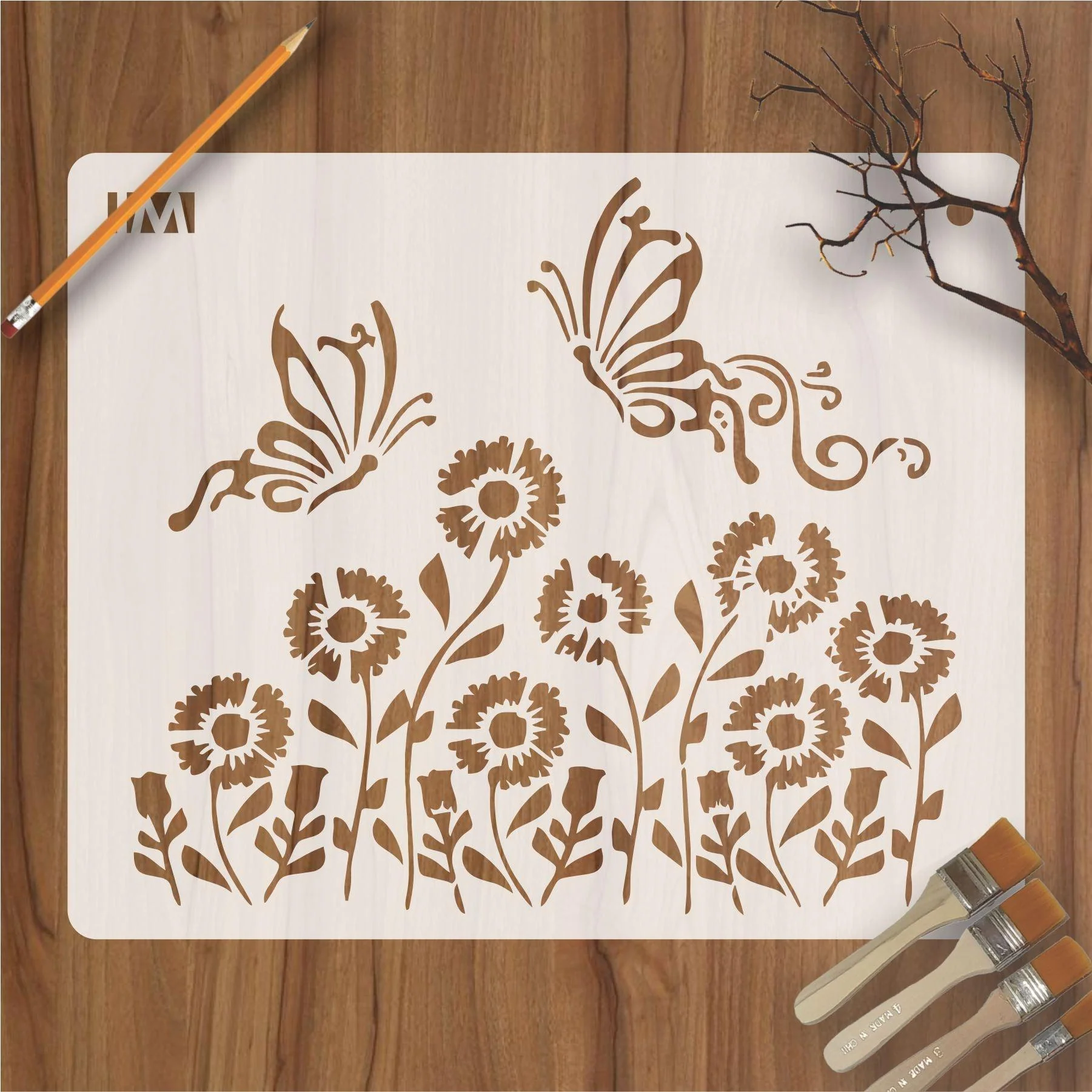 Flower and Butterfly Stencil For wall Painting Airbrush Painting Art Cake Spray Mold DIY Decor Crafts Canvas.ID#13