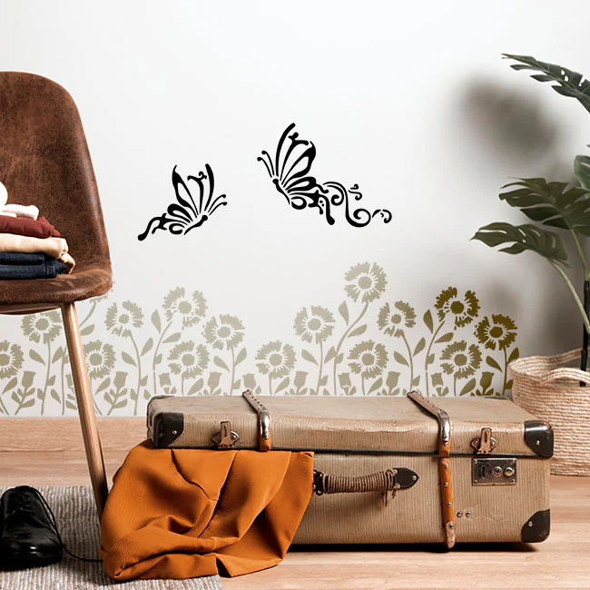 Flower and Butterfly Stencil For wall Painting Airbrush Painting Art Cake Spray Mold DIY Decor Crafts Canvas.ID#13 - Image 6