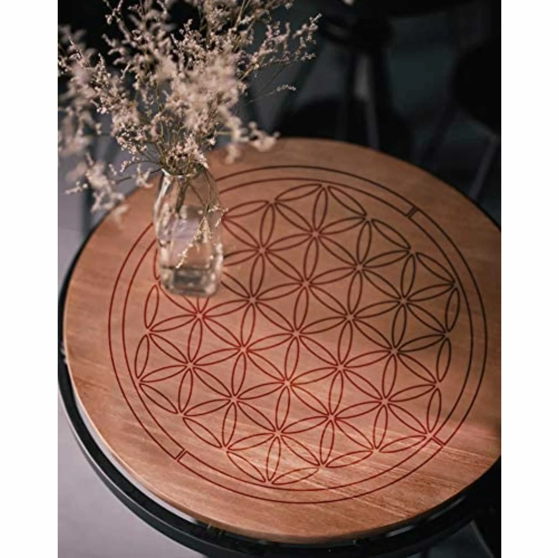 Flower of Life Pattern Moroccan Fabric Reusable Stencil For Canvas And Wall Painting.ID#208H - Image 6