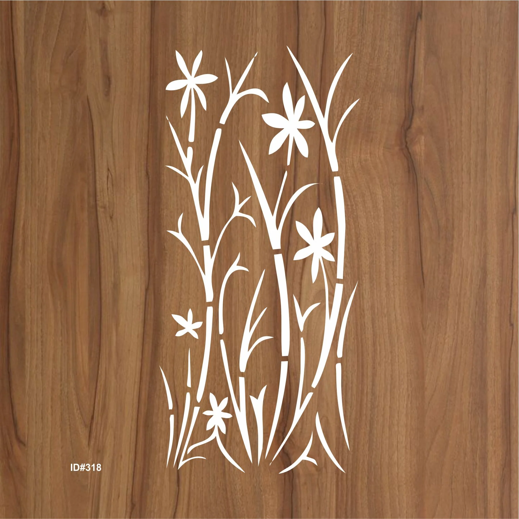 Flower Plant stencil Reusable Stencil For Canvas And Wall Painting.ID #318 - Image 2