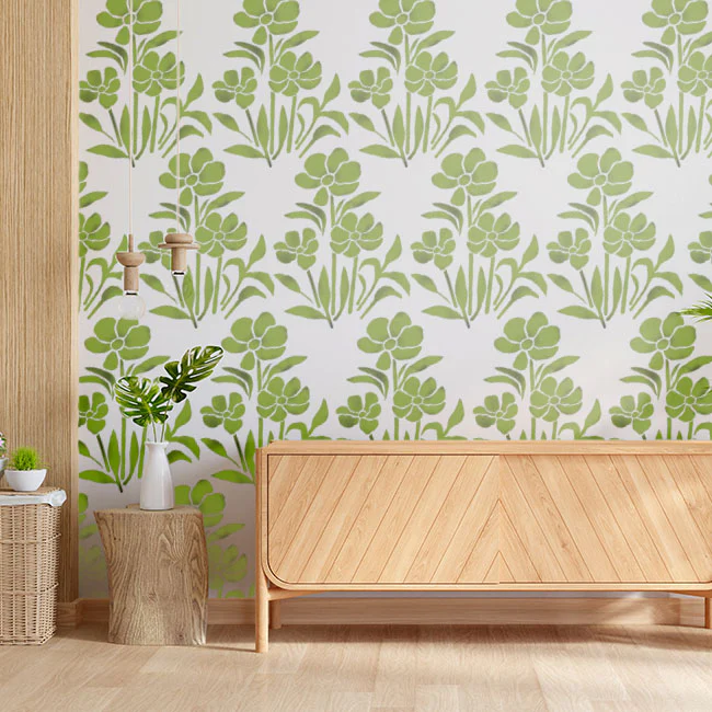 Flower Spring Reusable Stencil for Canvas and wall painting.ID#99 - Image 6