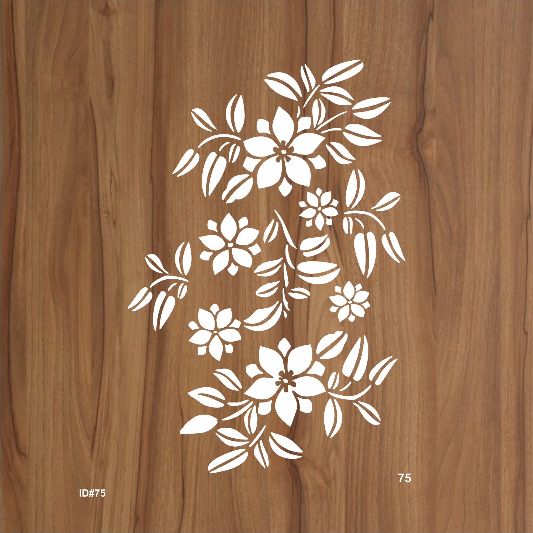 Flower Stencil Wall Painting Scrapbook Coloring Embossing Album Decorative Template. ID #75 - Image 2