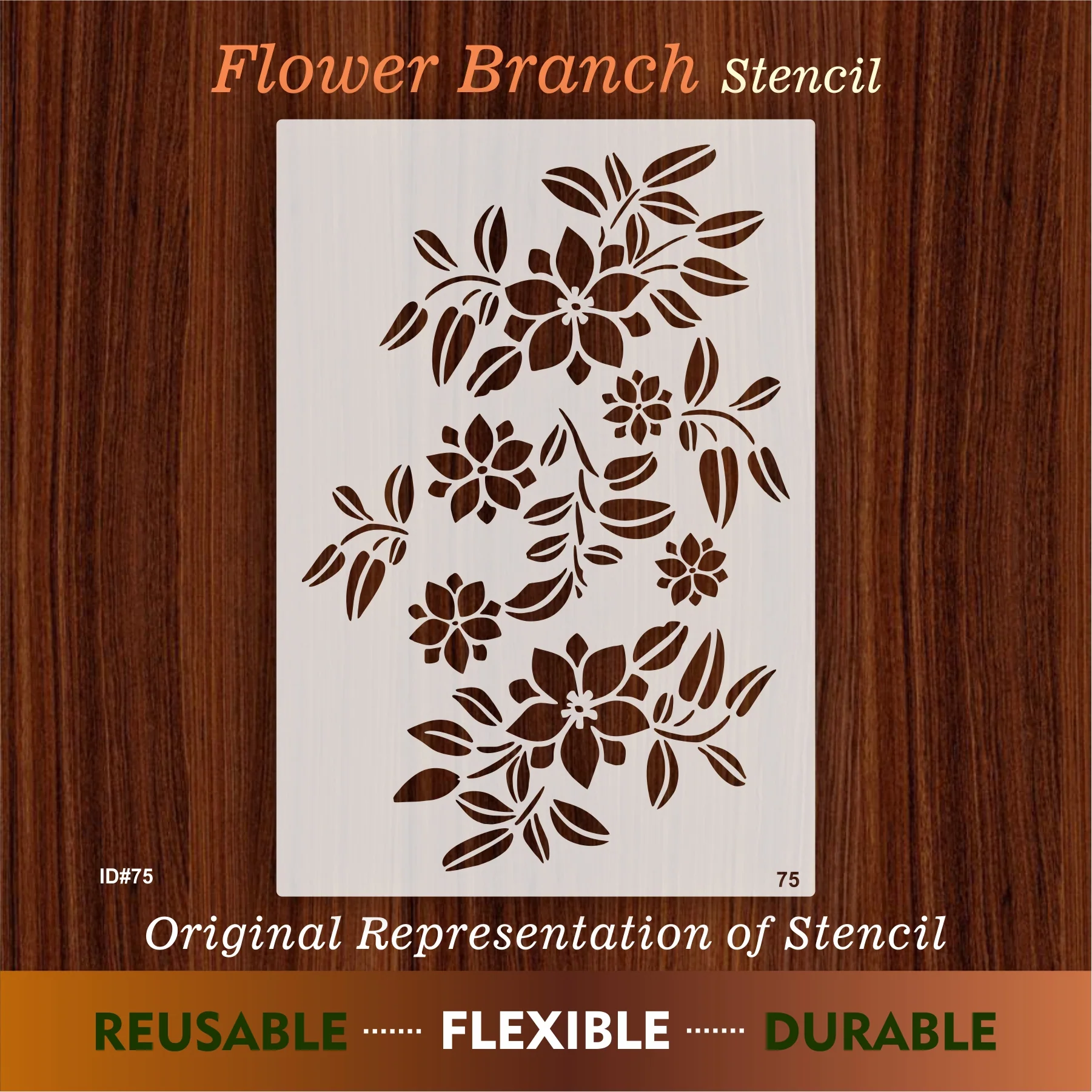 Flower Stencil Wall Painting Scrapbook Coloring Embossing Album Decorative Template. ID #75 - Image 8