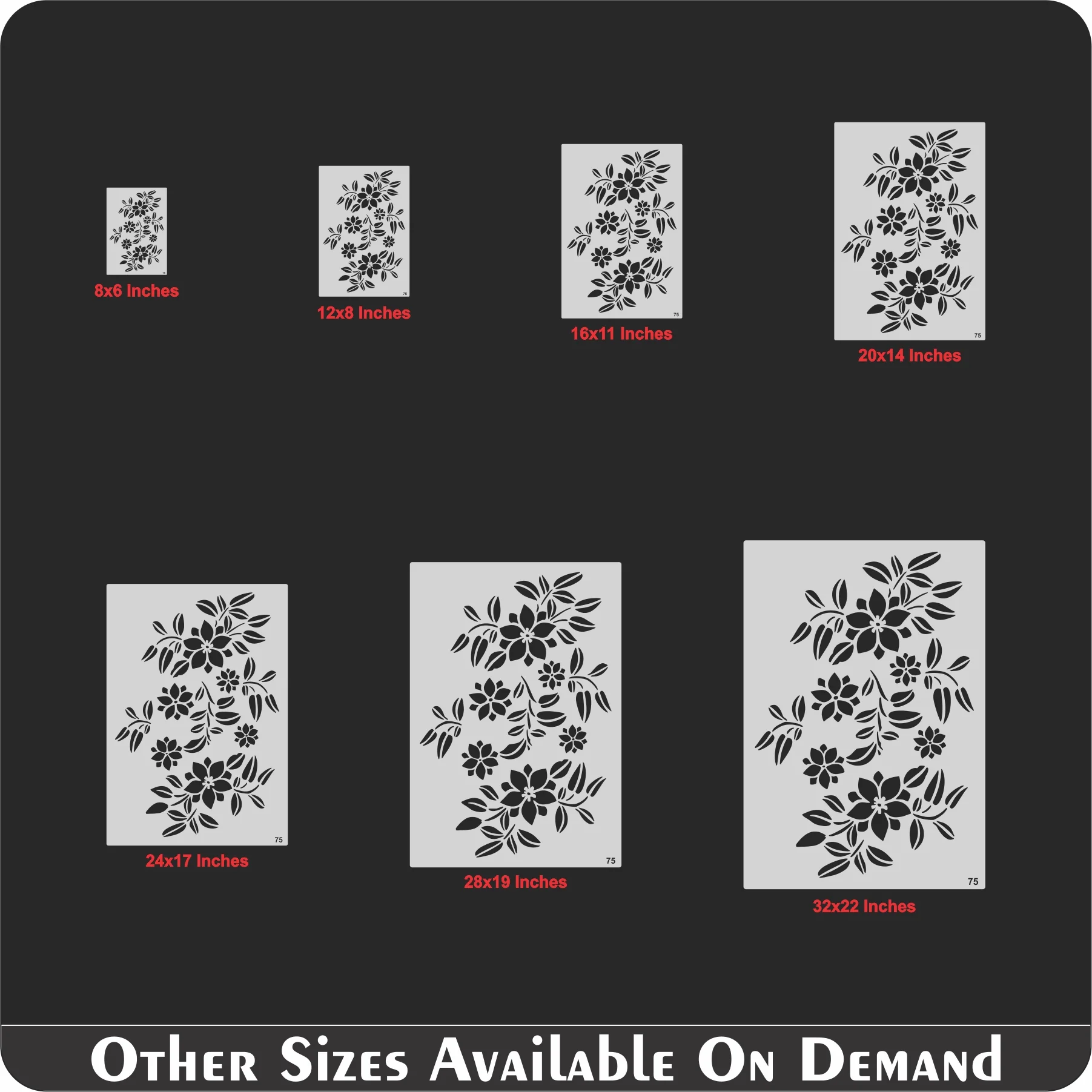 Flower Stencil Wall Painting Scrapbook Coloring Embossing Album Decorative Template. ID #75 - Image 9