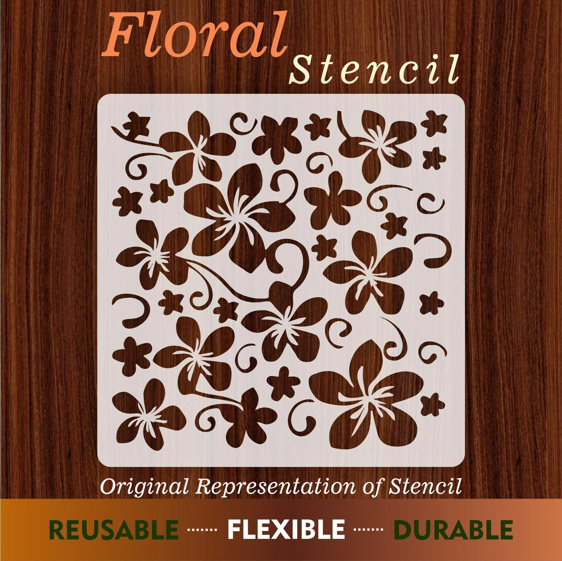 Flower Stencil , Wall Stencils For wall Painting Airbrush Painting Art Cake Spray Mold DIY Decor Crafts Canvas.ID#15 - Image 3