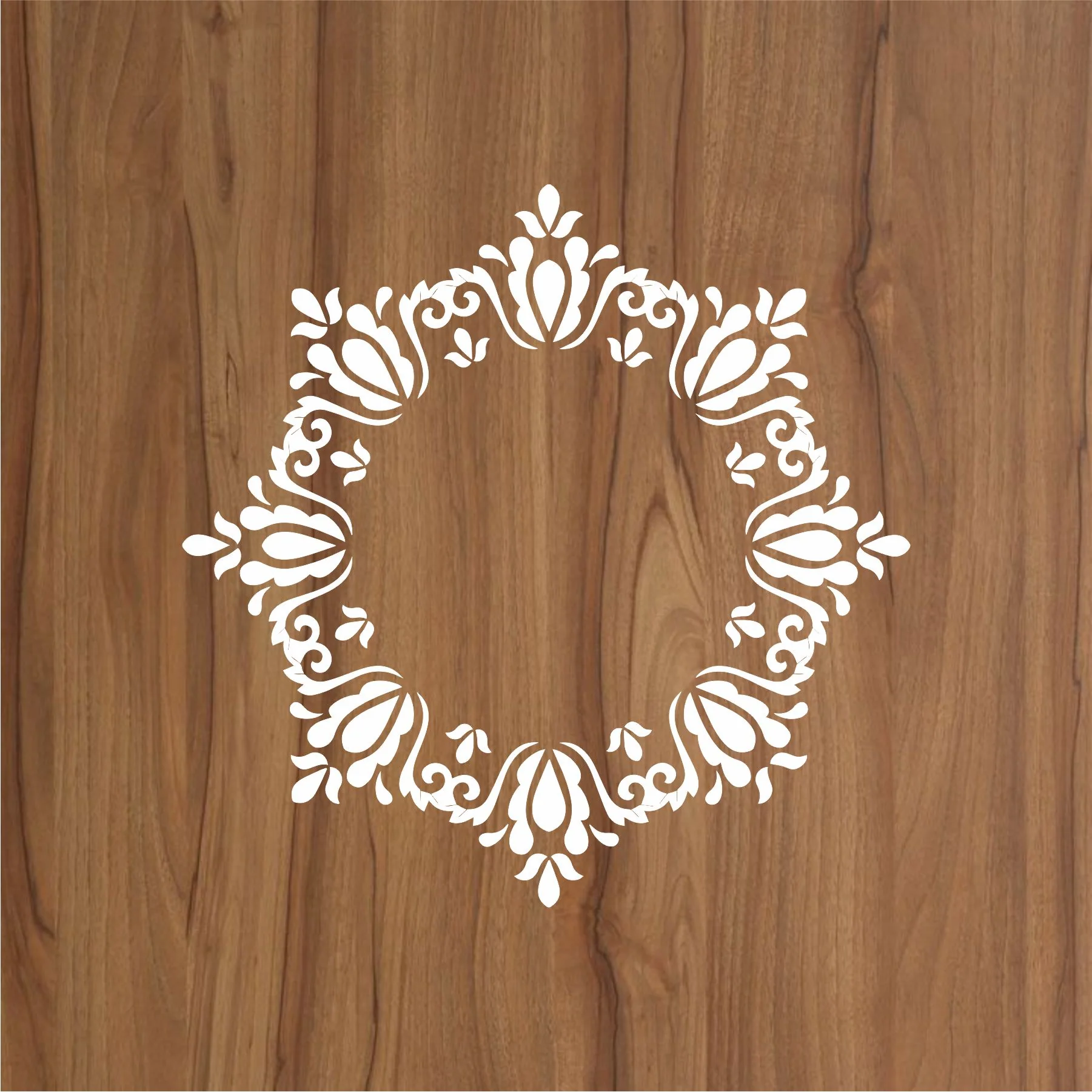Frame Round Border Mandala Reusable Stencil For Canvas And Wall Painting.ID#255 - Image 2