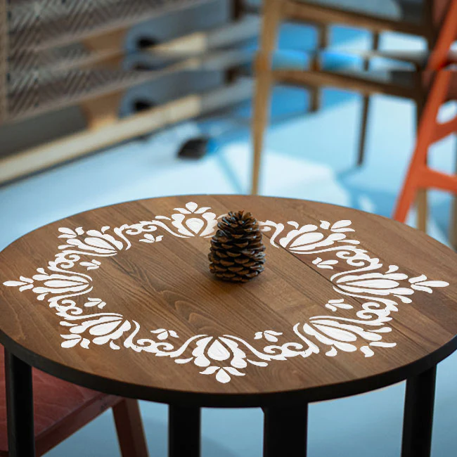 Frame Round Border Mandala Reusable Stencil For Canvas And Wall Painting.ID#255 - Image 6