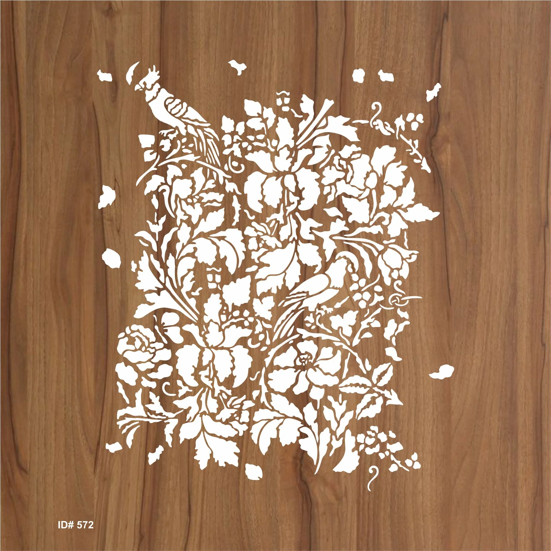 French Floral Stencil For Walls Painting Scrapbooking Stamping Stamp Album Decorative stencil. ID #572 - Image 2