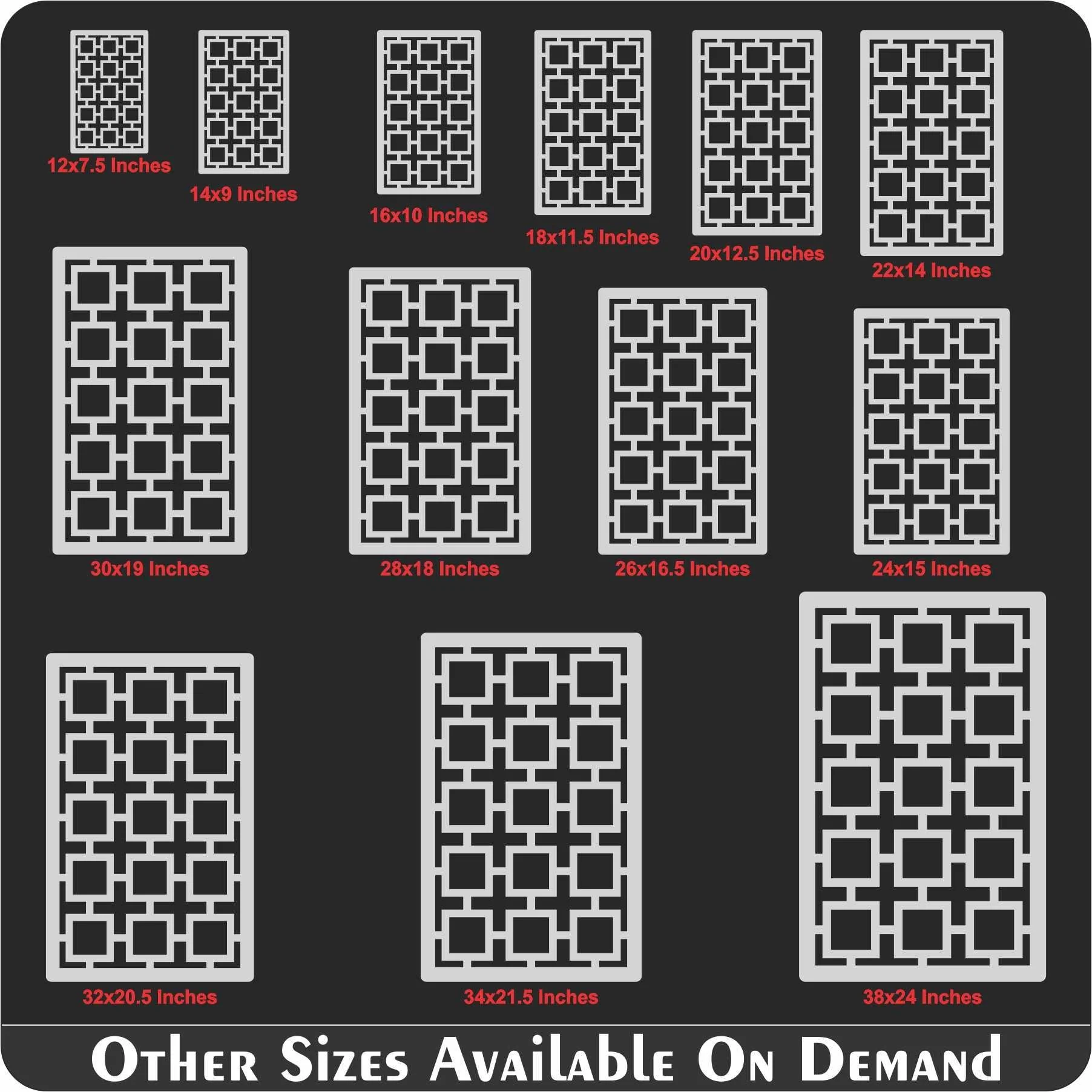 Geomatric Pattern Moroccan Fabric Reusable Stencil For Canvas And Wall Painting.ID#208D - Image 6