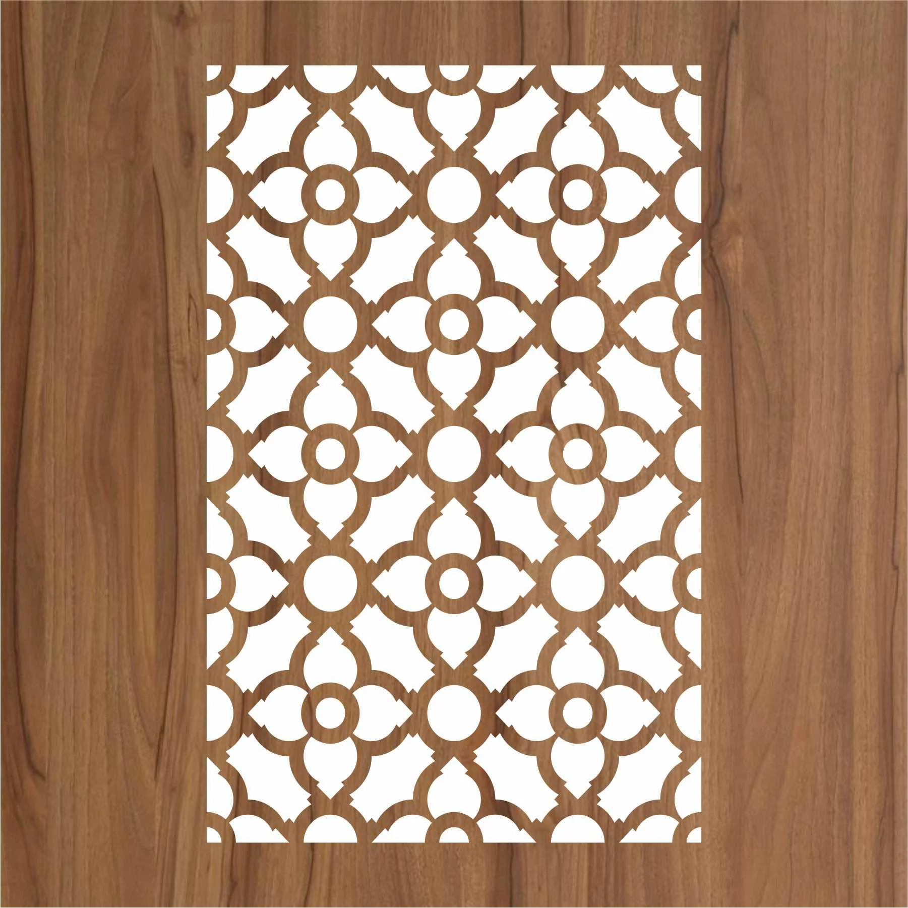 Geomatric Pattern Moroccan Fabric Reusable Stencil For Canvas And Wall Painting.ID#208C - Image 2