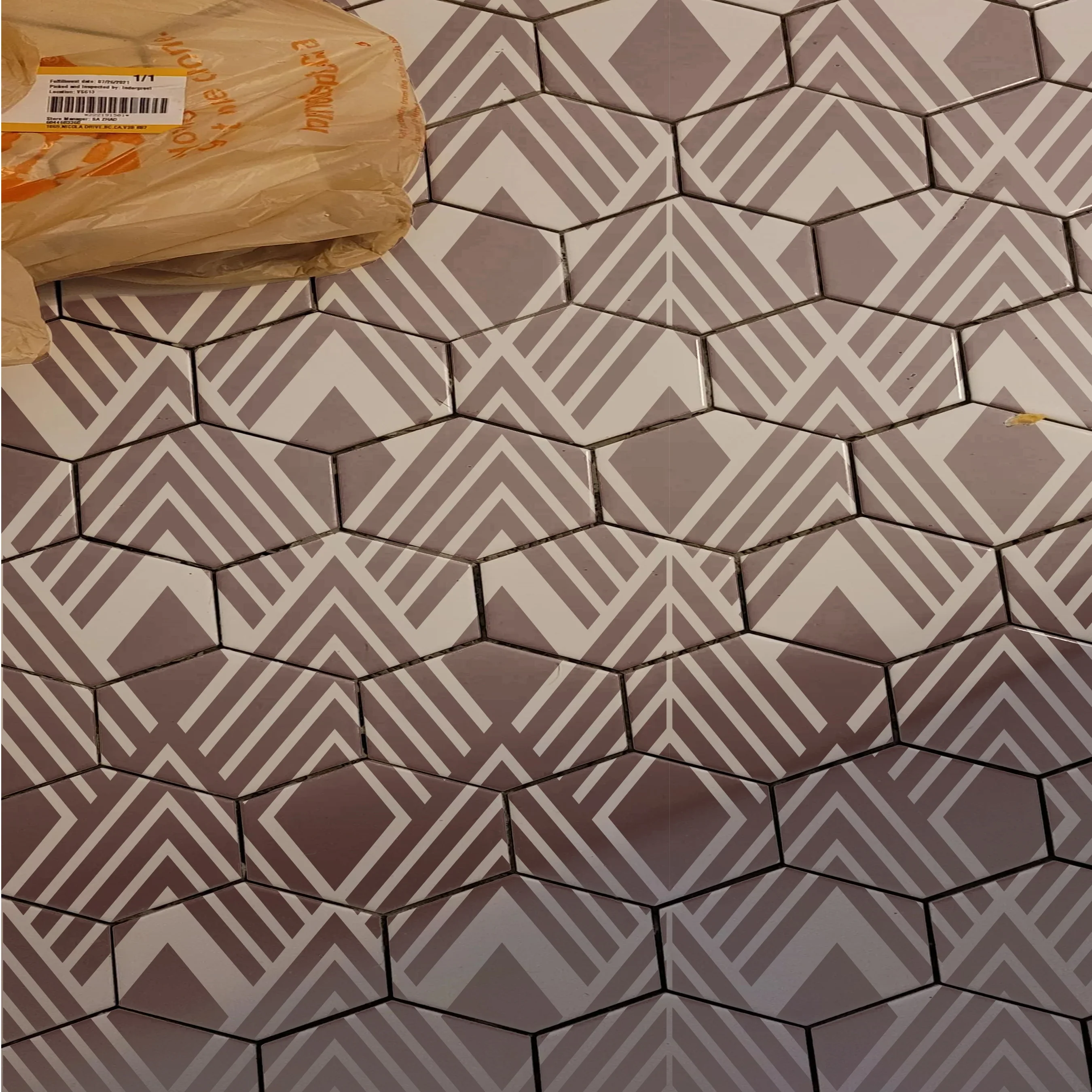 Geomatric Pattern Stencil For Canvas And Wall Painting. ID #510 - Image 3