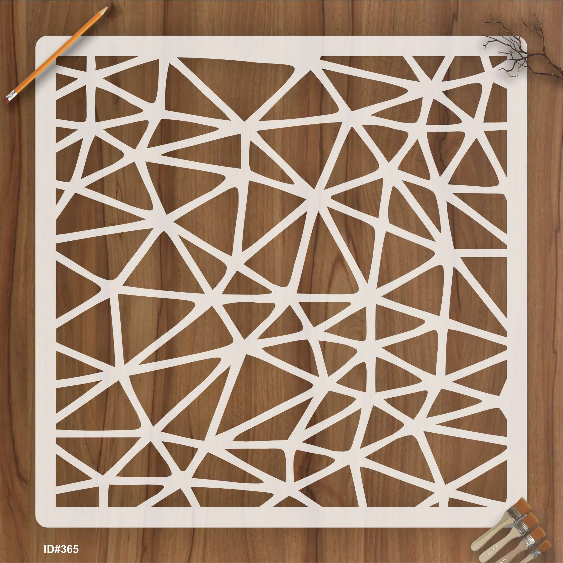 Geomatric Pattern Stencil Reusable Stencil For Canvas And Wall Painting.ID #365