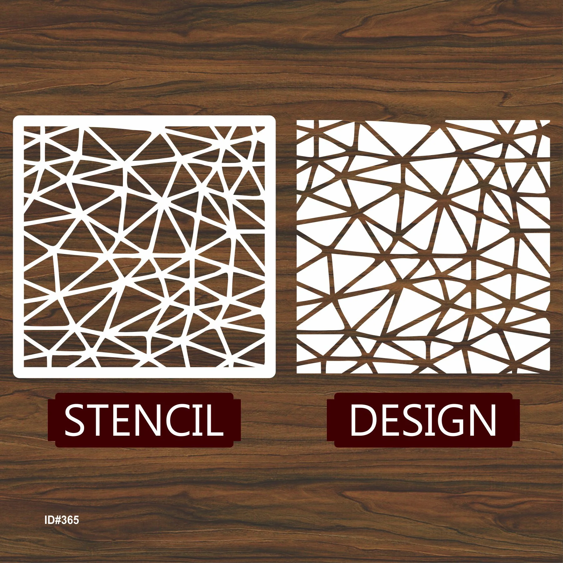 Geomatric Pattern Stencil Reusable Stencil For Canvas And Wall Painting.ID #365 - Image 5