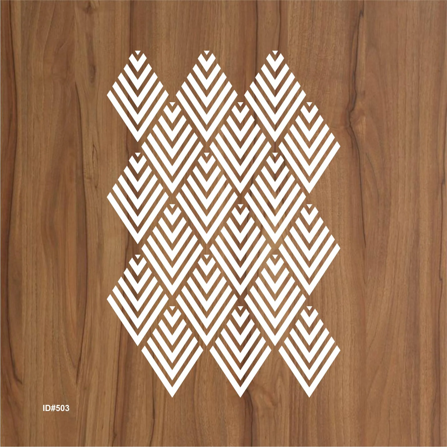Geomatric Pattren Stencil For Canvas, Wood, Clothes, Floor And Wall Painting. ID #503 - Image 2