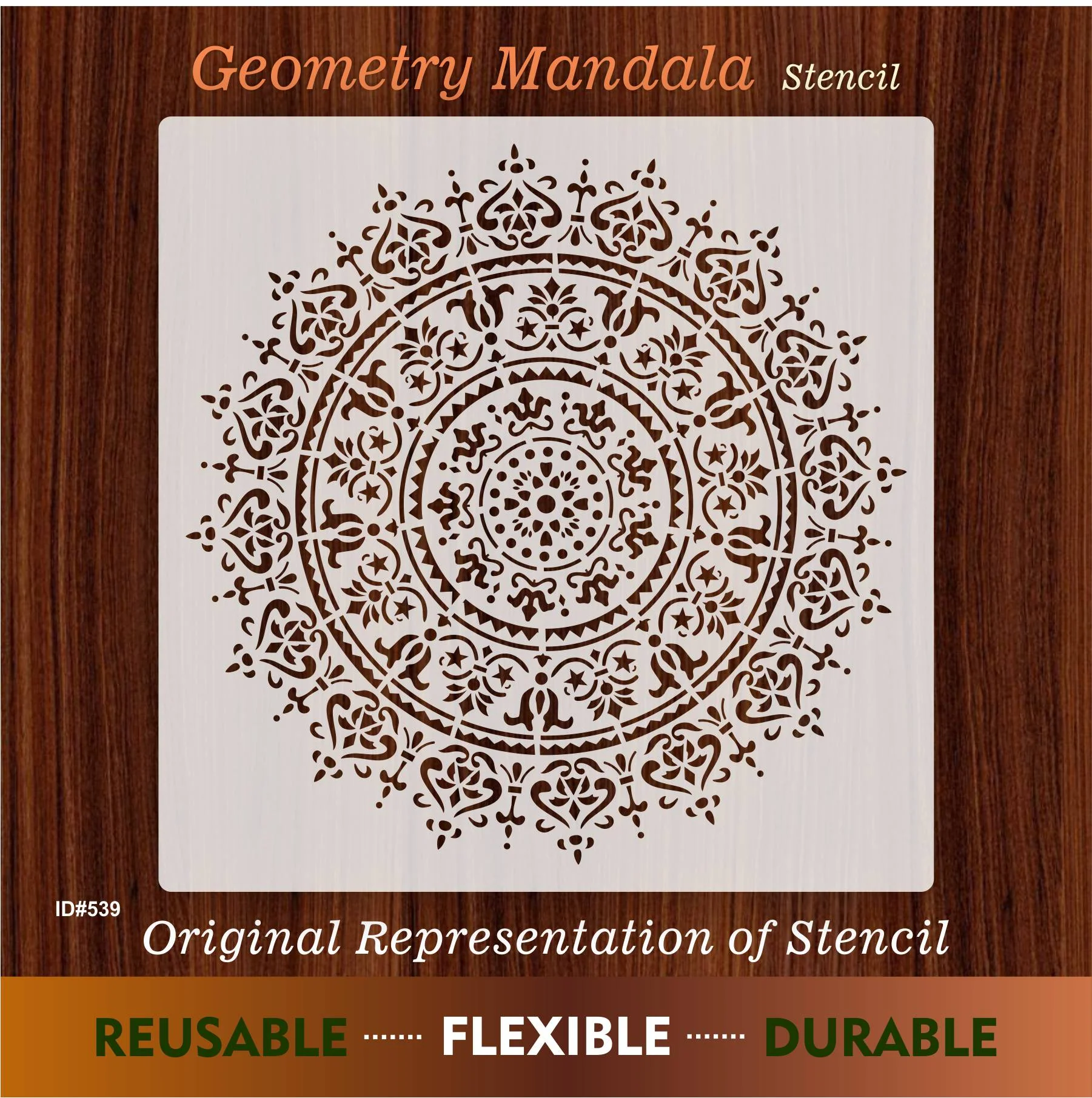 Geomatry Mandala Stencil Wall Painting Scrapbook Coloring Embossing Album Decorative Template. ID #539 - Image 10