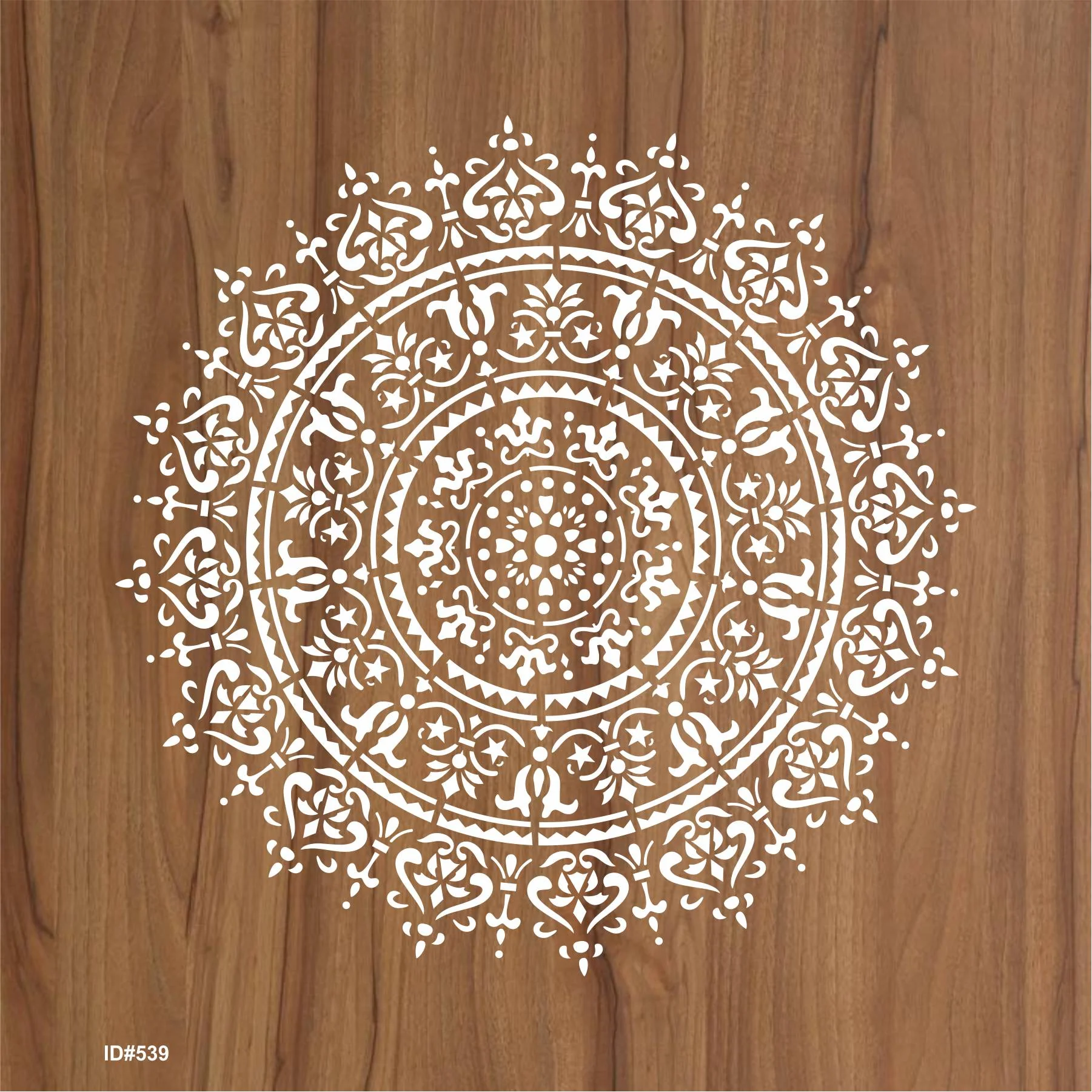 Geomatry Mandala Stencil Wall Painting Scrapbook Coloring Embossing Album Decorative Template. ID #539 - Image 2