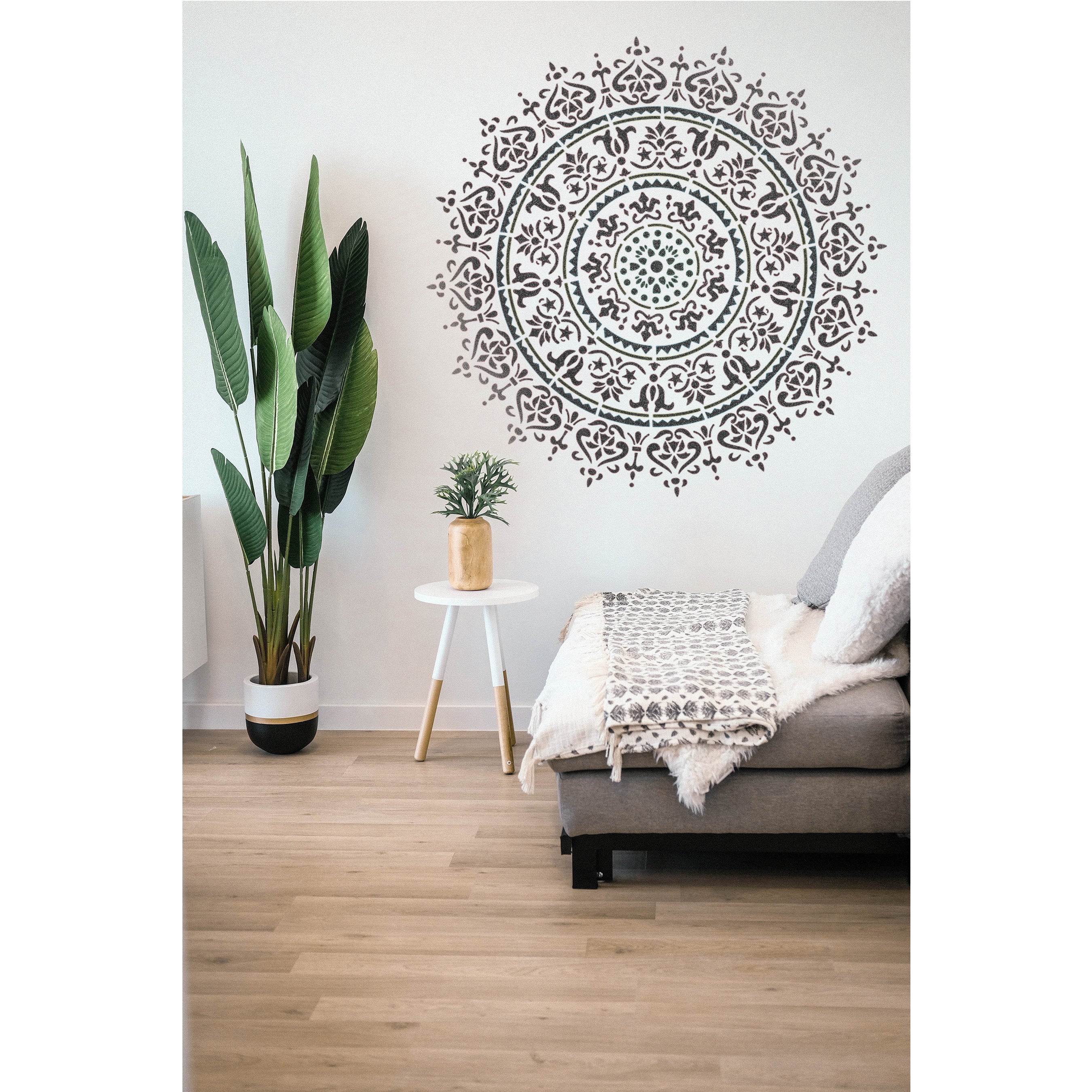 Geomatry Mandala Stencil Wall Painting Scrapbook Coloring Embossing Album Decorative Template. ID #539 - Image 3