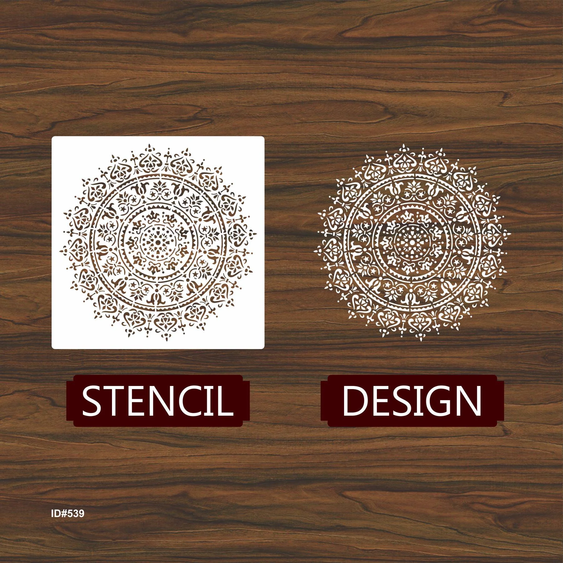 Geomatry Mandala Stencil Wall Painting Scrapbook Coloring Embossing Album Decorative Template. ID #539 - Image 4