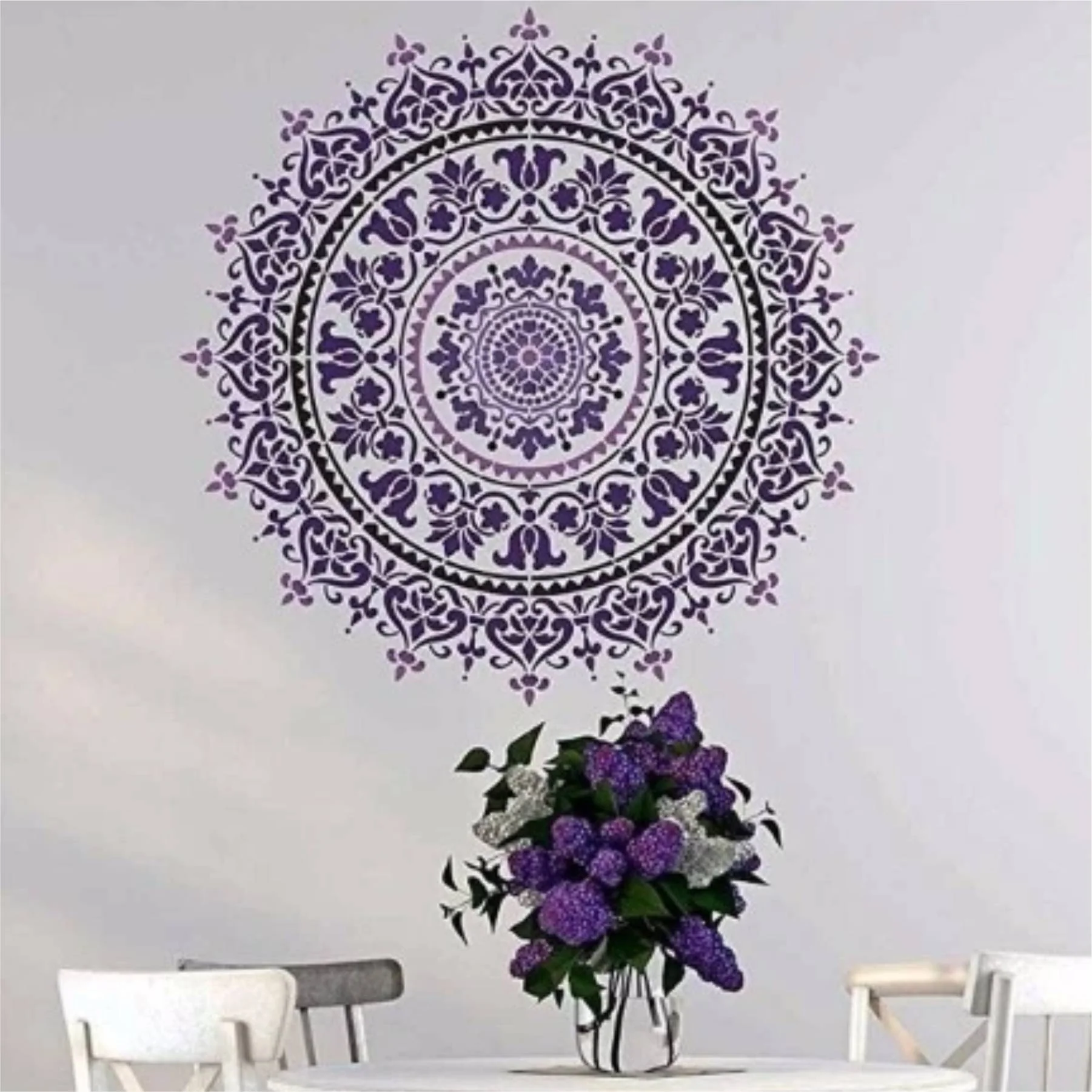 Geomatry Mandala Stencil Wall Painting Scrapbook Coloring Embossing Album Decorative Template. ID #539 - Image 6