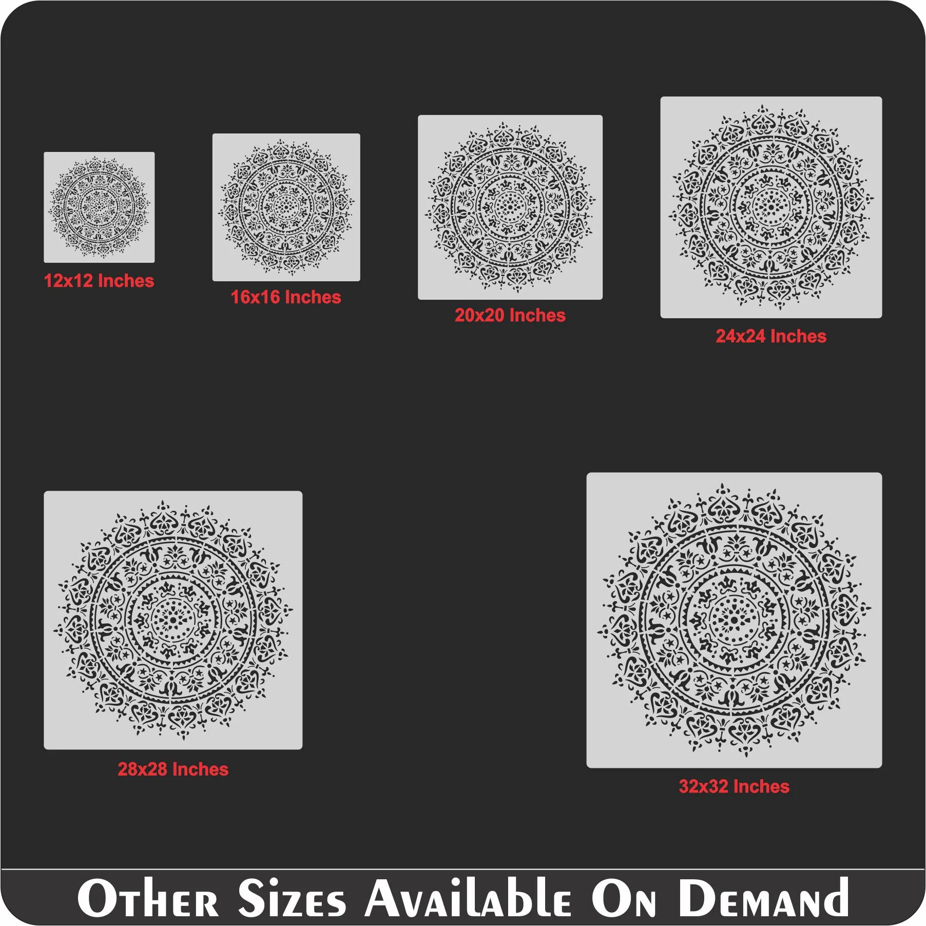 Geomatry Mandala Stencil Wall Painting Scrapbook Coloring Embossing Album Decorative Template. ID #539 - Image 9