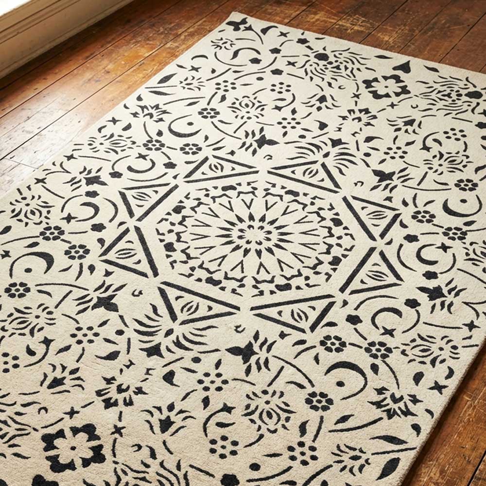 Geometric Arabesque Rug Stencil for Floor & Carpet Painting –  Design – ID# 757 - Image 7