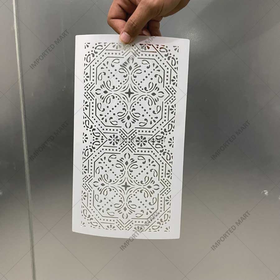 Geometric Paisley Wall Stencil for Furniture, Tiles & Floor Art – Ornamental Mandala Pattern – ID# 737 - Image 6