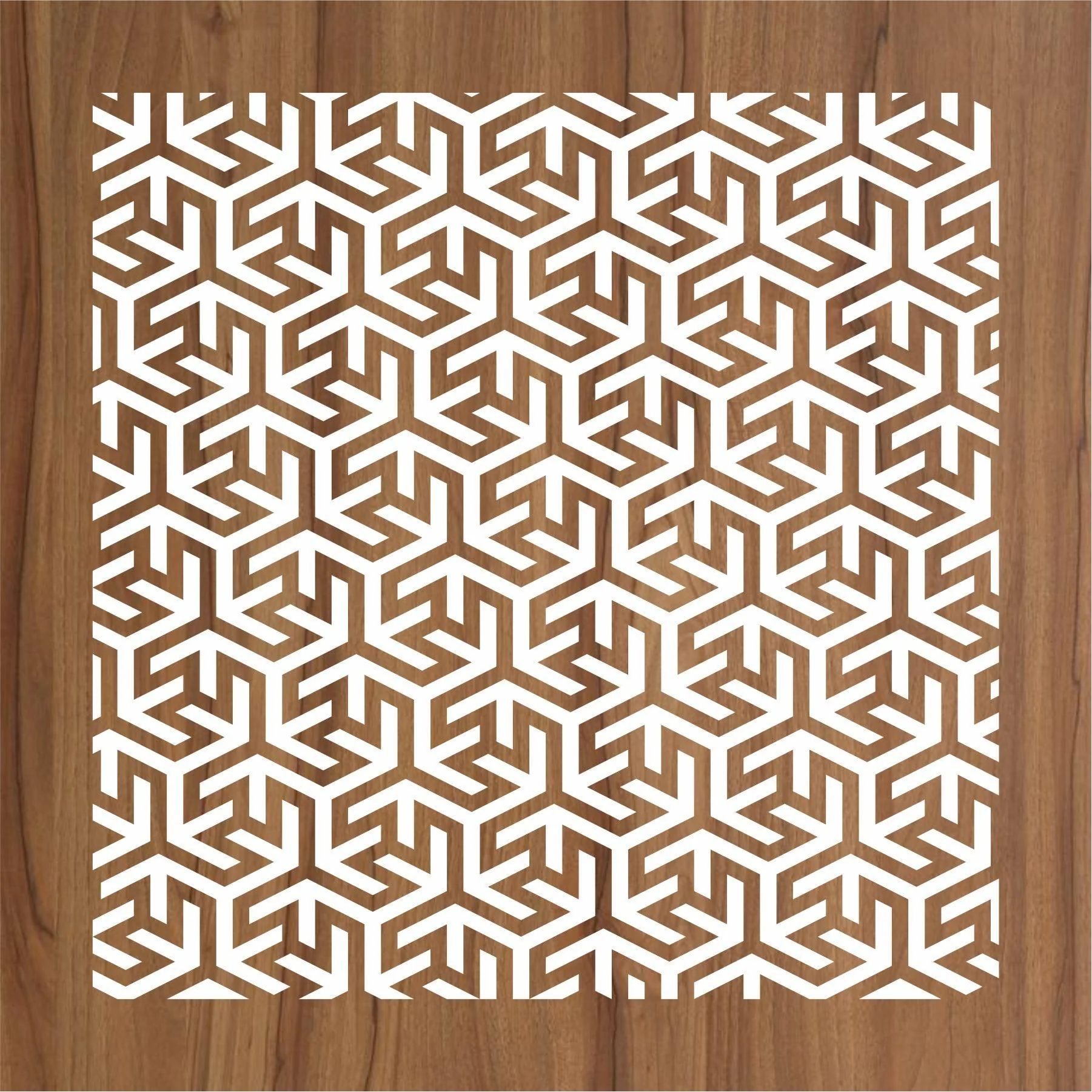 Geometric Pattern Reusable Stencil For Canvas And Wall Painting.ID#205 - Image 2