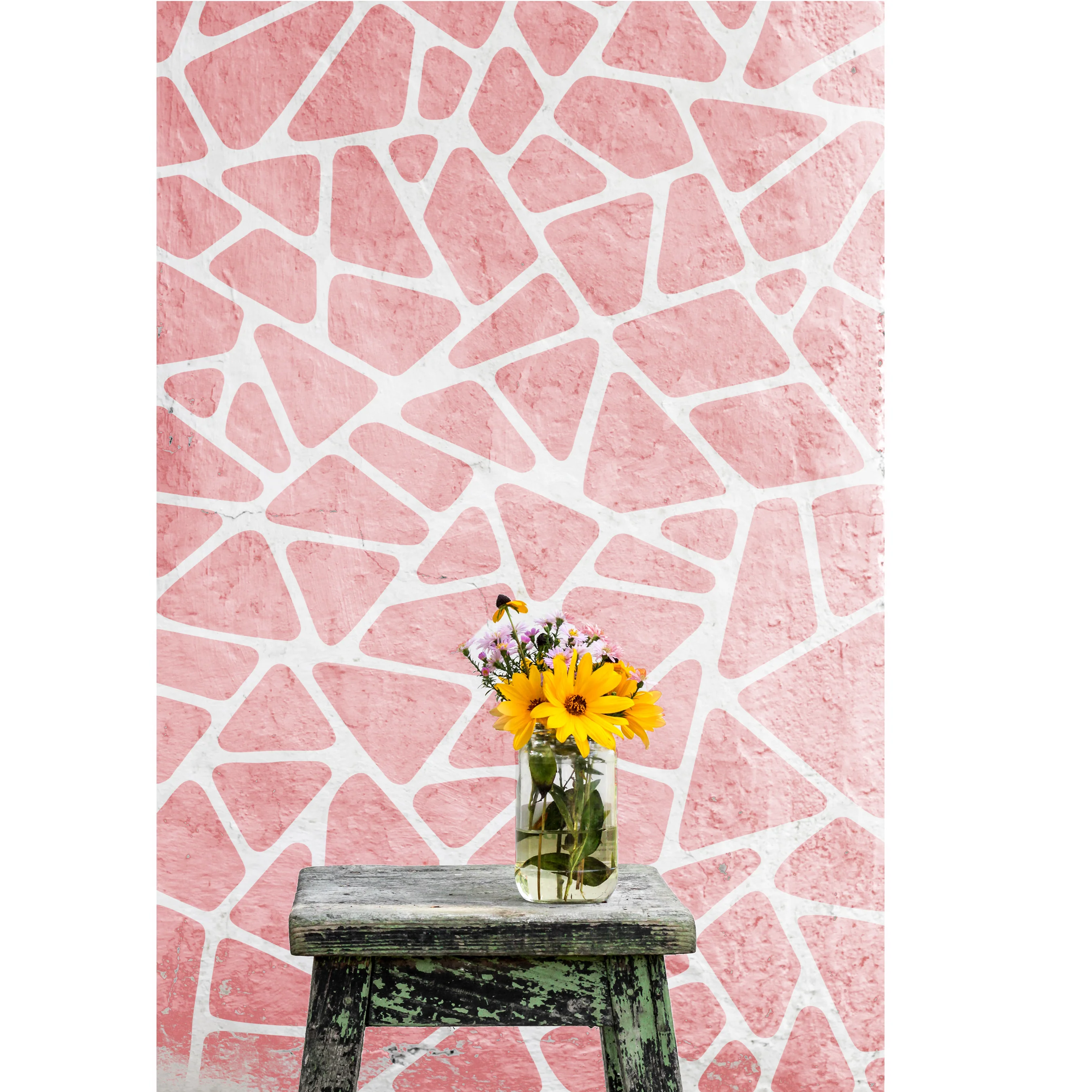 Geometric Pattern Stencil for Wall Painting Scrapbooking Album Decoration. ID #63 - Image 6