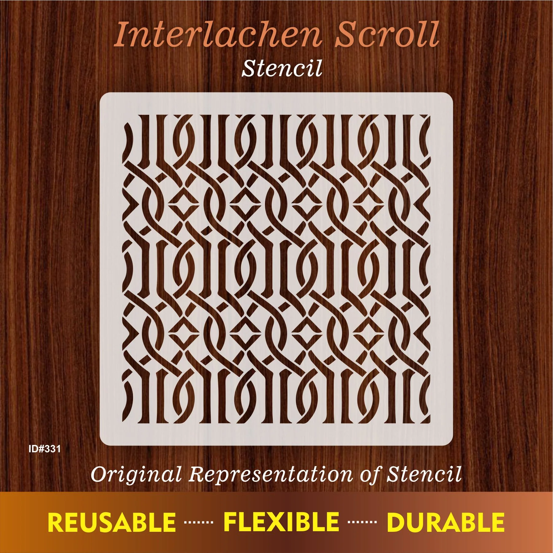 Geometry Patten Rusable Reusable Stencil For Canvas And Wall Painting.ID# 331 - Image 7