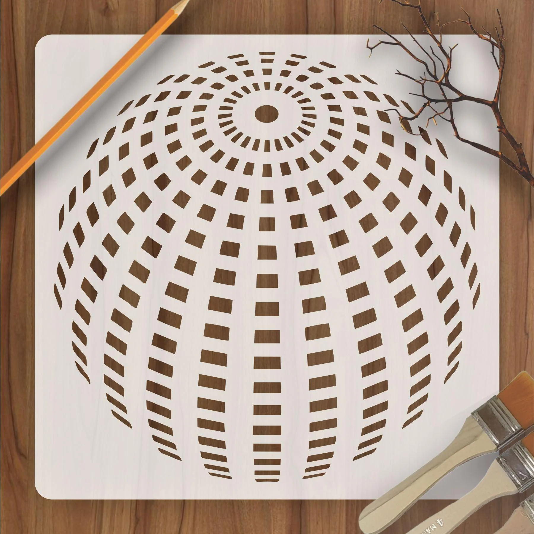 Geometry Reusable Stencil for Canvas and wall painting.ID#50