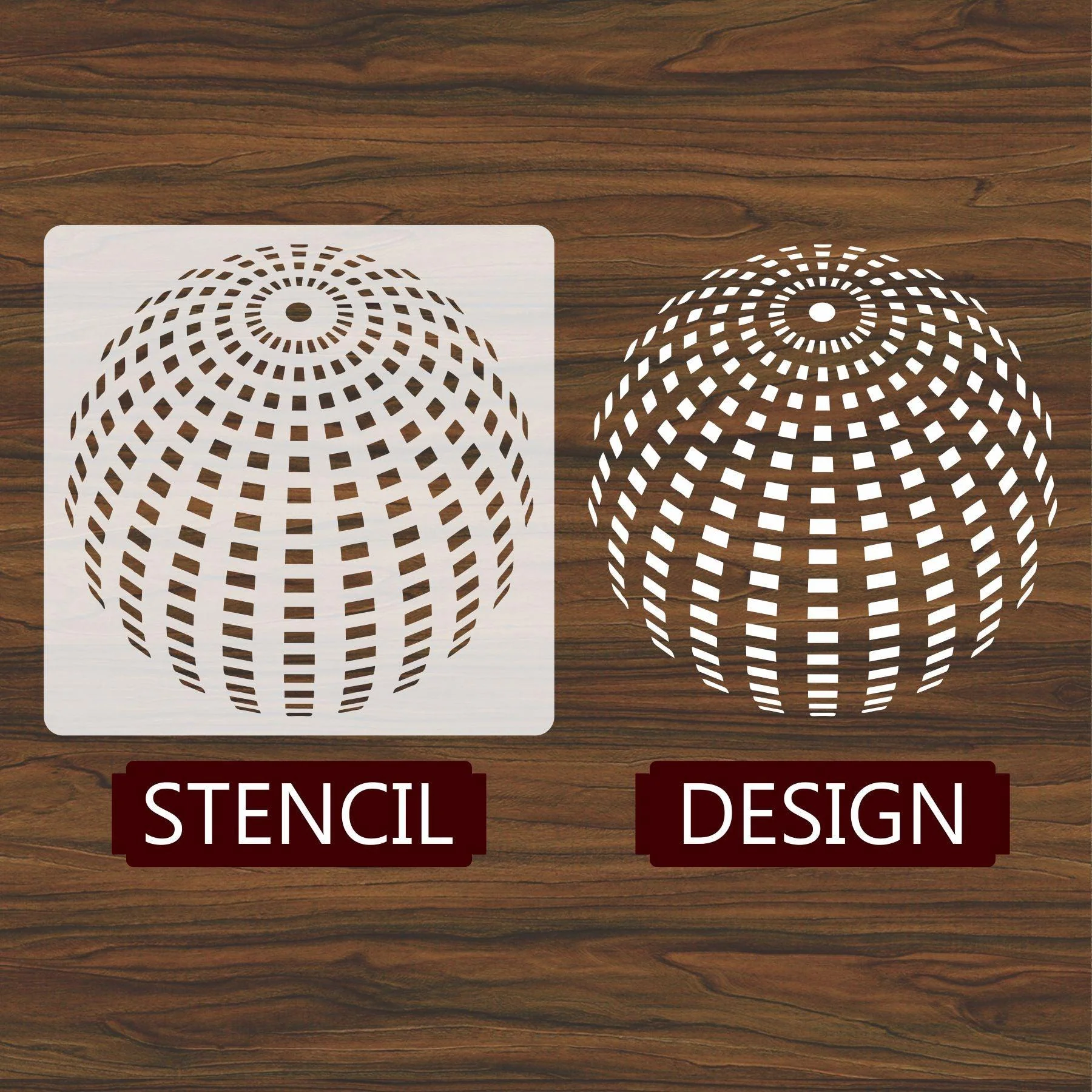 Geometry Reusable Stencil for Canvas and wall painting.ID#50 - Image 2