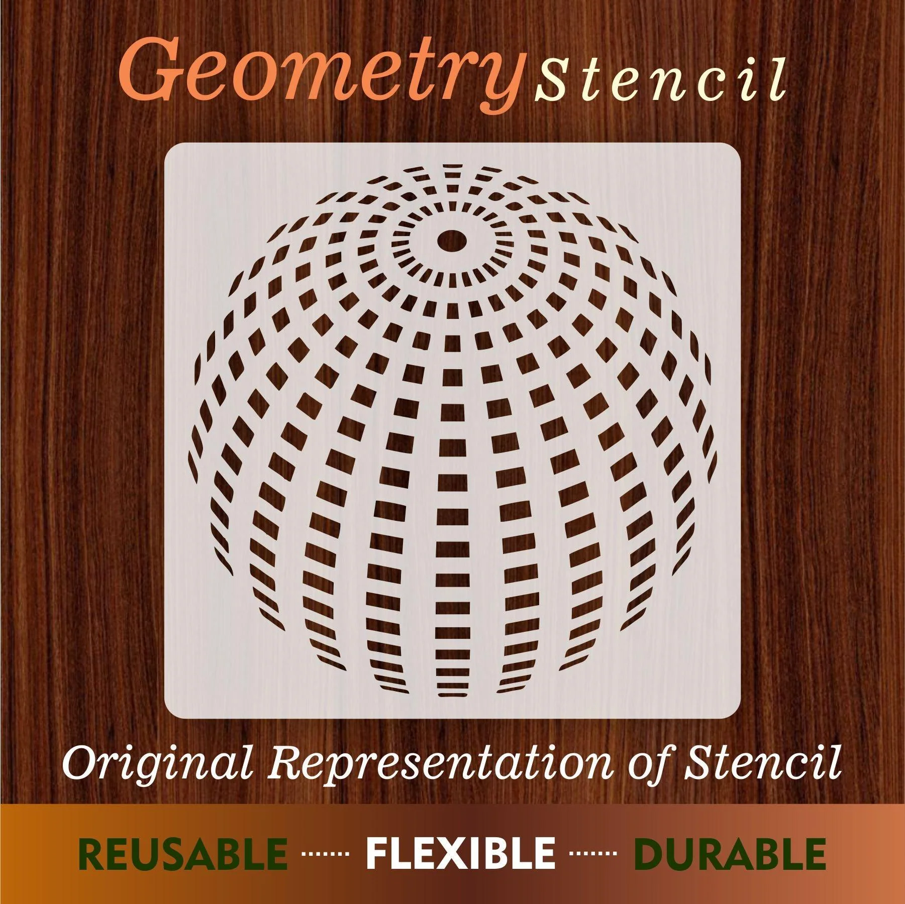 Geometry Reusable Stencil for Canvas and wall painting.ID#50 - Image 3