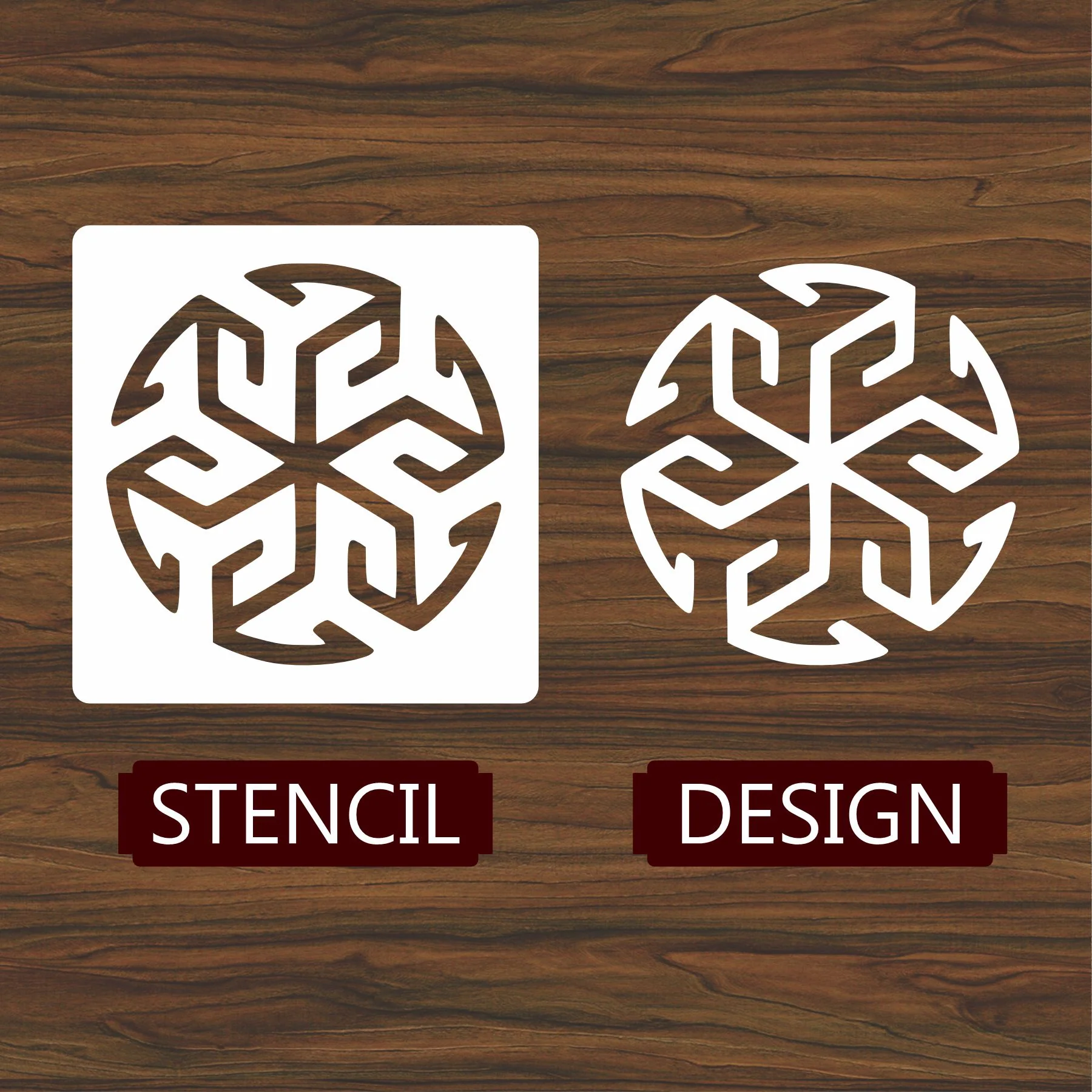 Geometry Reusable Stencil For Canvas And Wall Painting.lD #49 - Image 4