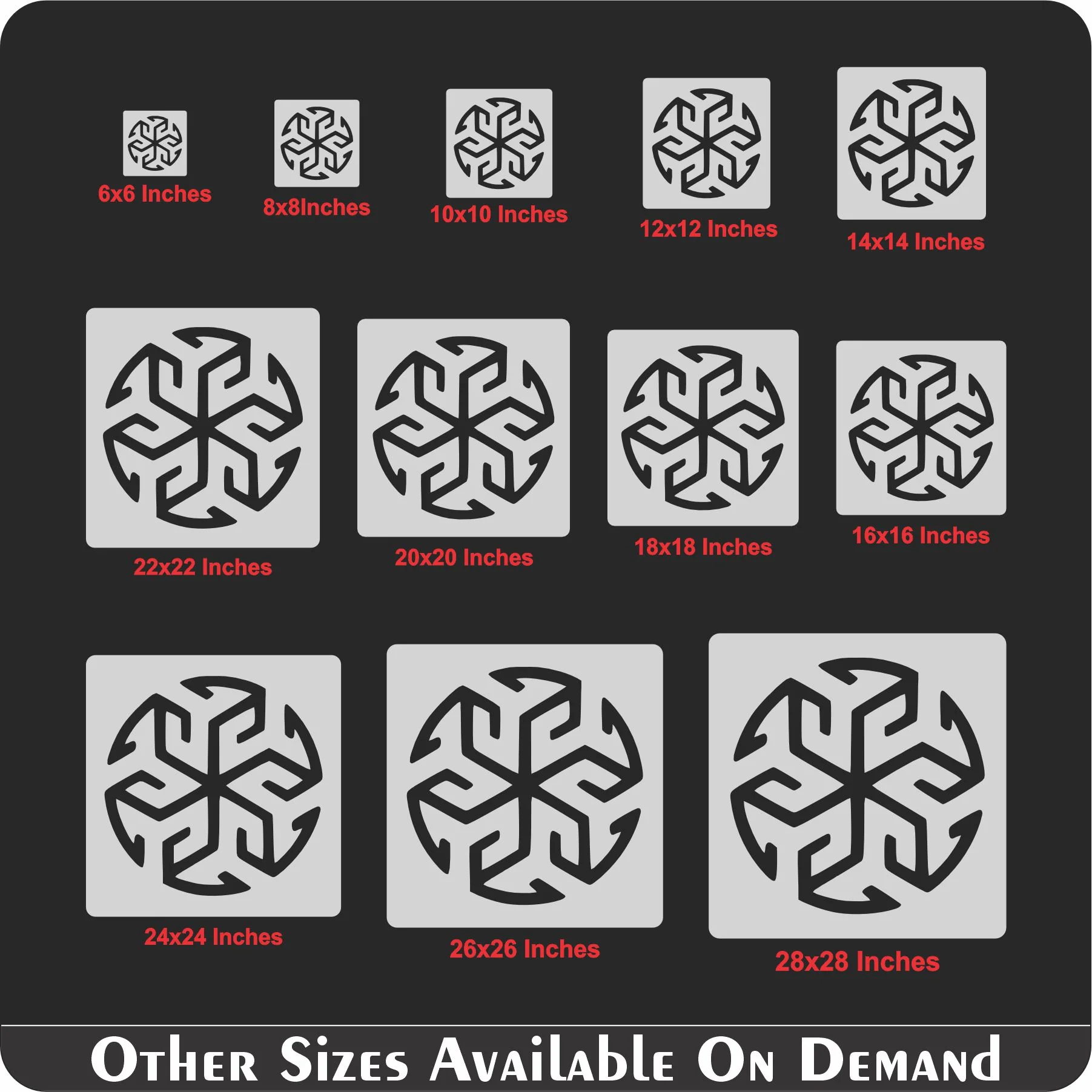 Geometry Reusable Stencil For Canvas And Wall Painting.lD #49 - Image 7