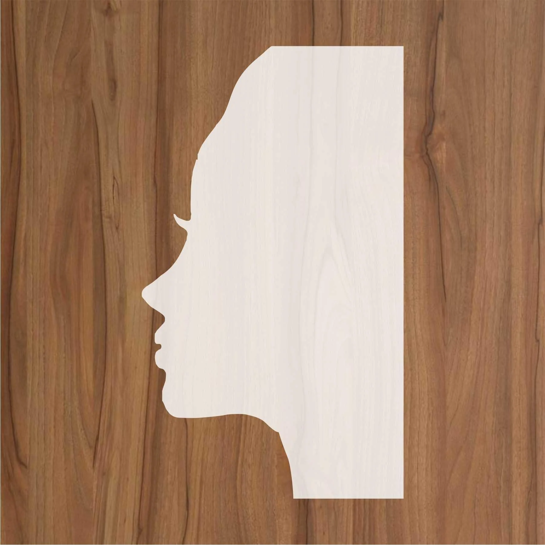 Girl Face Reusable Stencil For Canvas And Wall Painting.ID#444 - Image 2
