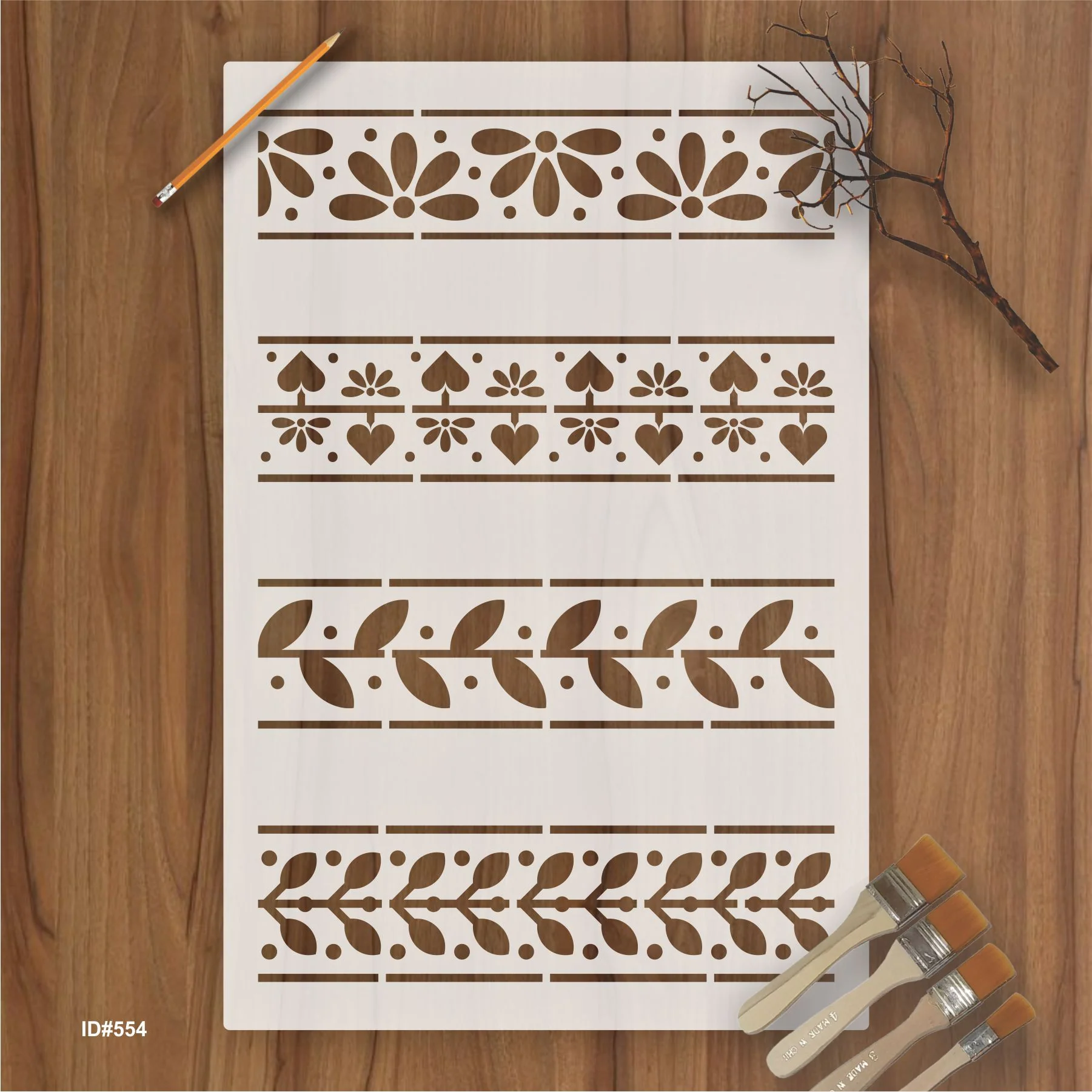 Greek Motif Pattern Stencil DIY Painting Scrapbook Coloring Embossing Album Decorative Template. ID #554