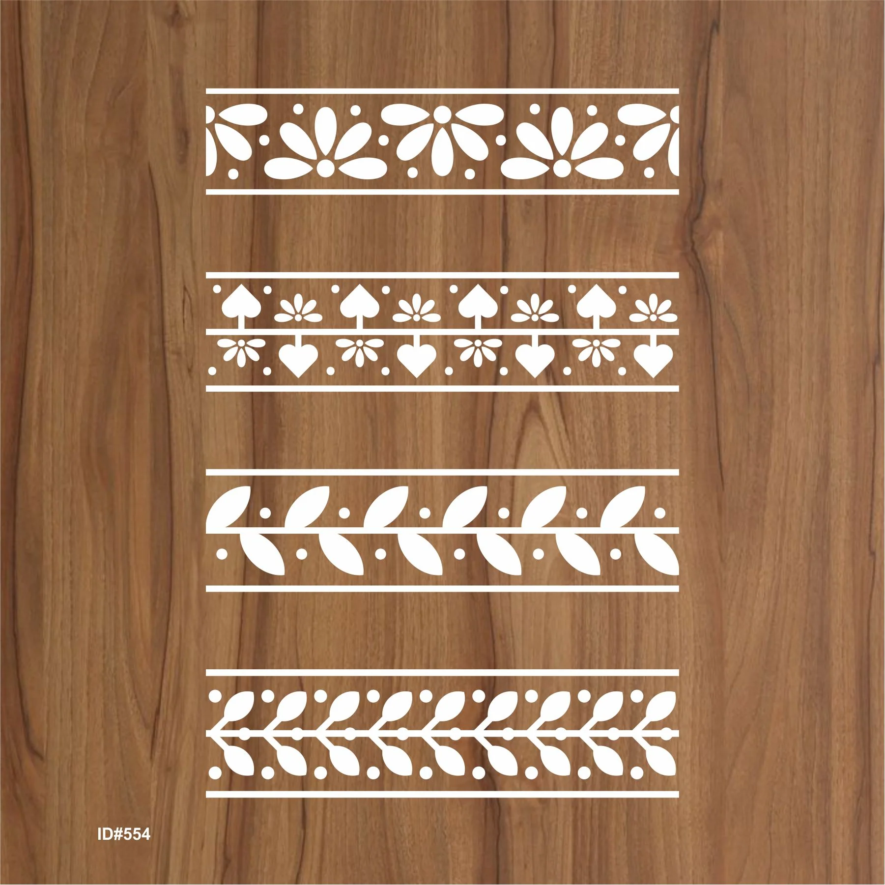 Greek Motif Pattern Stencil DIY Painting Scrapbook Coloring Embossing Album Decorative Template. ID #554 - Image 2