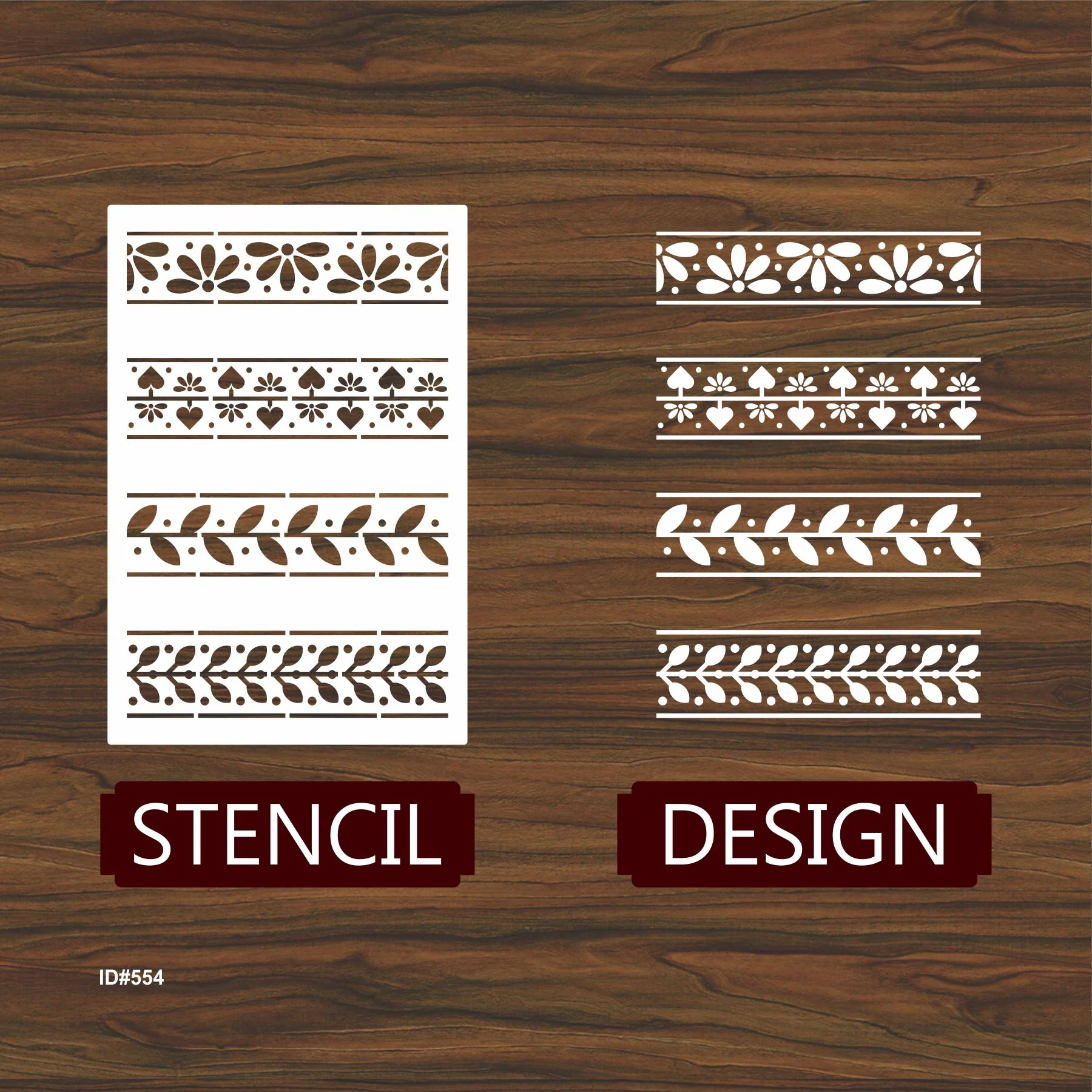 Greek Motif Pattern Stencil DIY Painting Scrapbook Coloring Embossing Album Decorative Template. ID #554 - Image 6