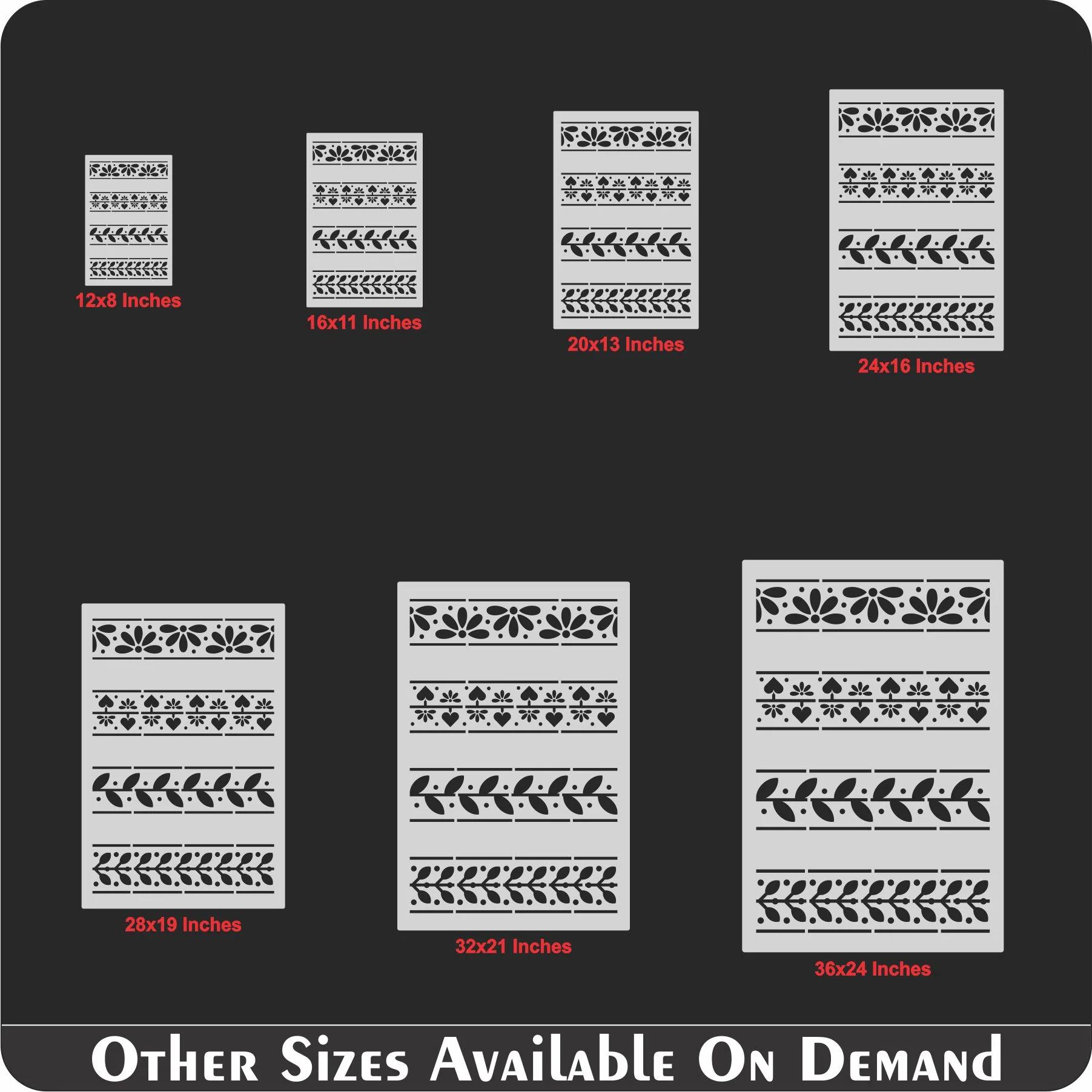 Greek Motif Pattern Stencil DIY Painting Scrapbook Coloring Embossing Album Decorative Template. ID #554 - Image 9