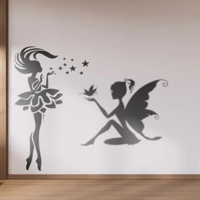 Grite Butterfly Wing Fairy Reusable Stencil For Canvas And Wall Painting.ID#144 - Image 5
