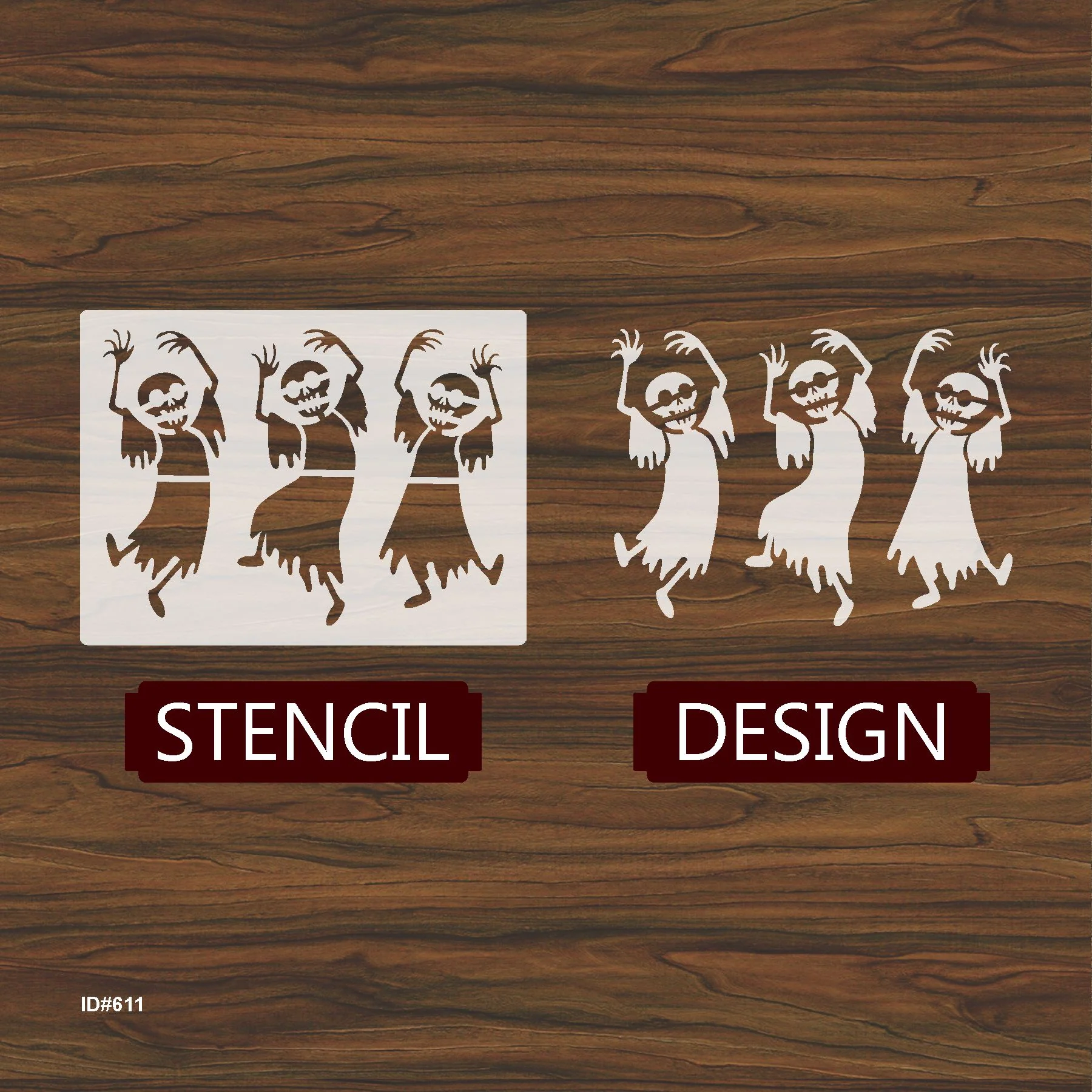 Haloween Stencil DIY Layering Stencils Painting Scrapbook Coloring Embossing Album Decor ID#611 - Image 3