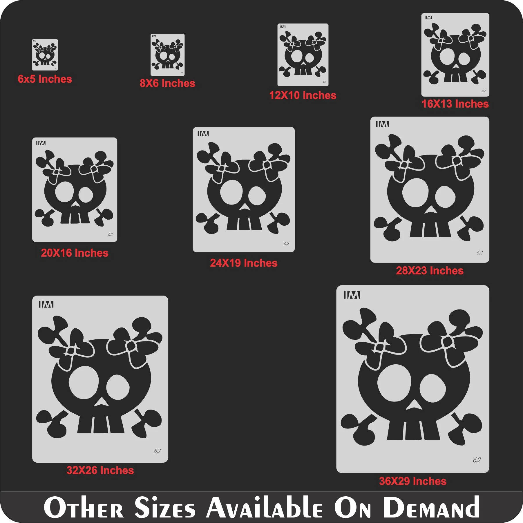 Happy skill Reusable Stencil For Canvas And Wall Painting.ID #62 - Image 7
