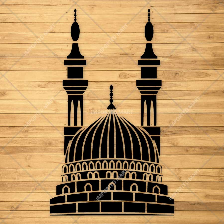 Harmony Mosque Stencil for Wall, Canvas, Wood & Islamic Décor Art – Reusable Mylar Design – ID# 778 - Image 3