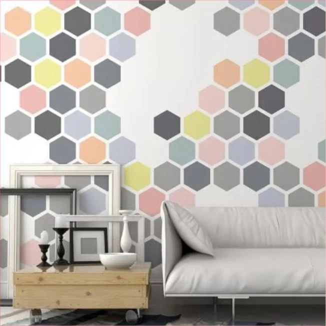 Hexagano Mini Pattern Stencil , Wall Stencils For wall Painting Airbrush Painting Art Cake Spray Mold DIY Decor Crafts Canvas.ID#181 - Image 11