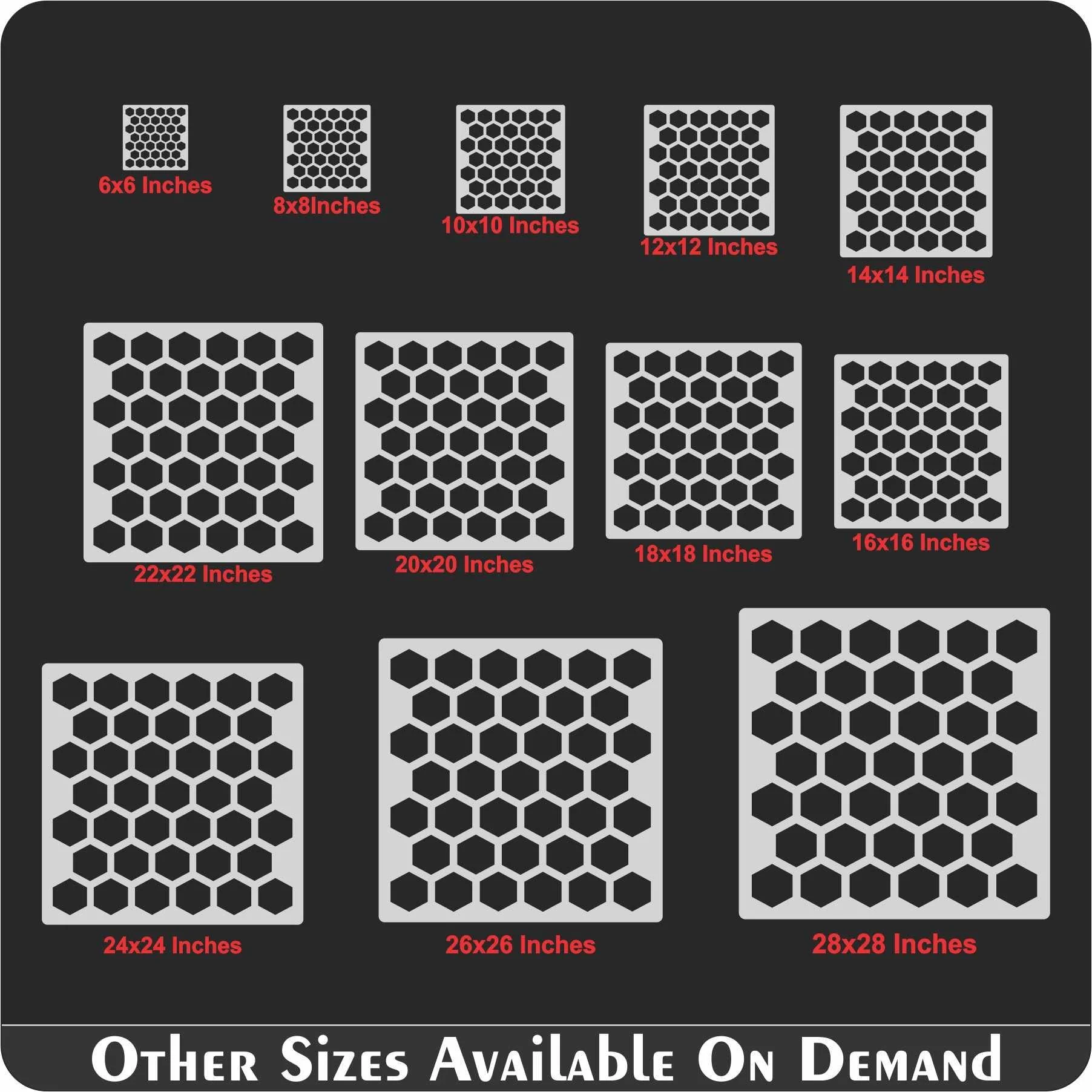 Hexagano Mini Pattern Stencil , Wall Stencils For wall Painting Airbrush Painting Art Cake Spray Mold DIY Decor Crafts Canvas.ID#181 - Image 8