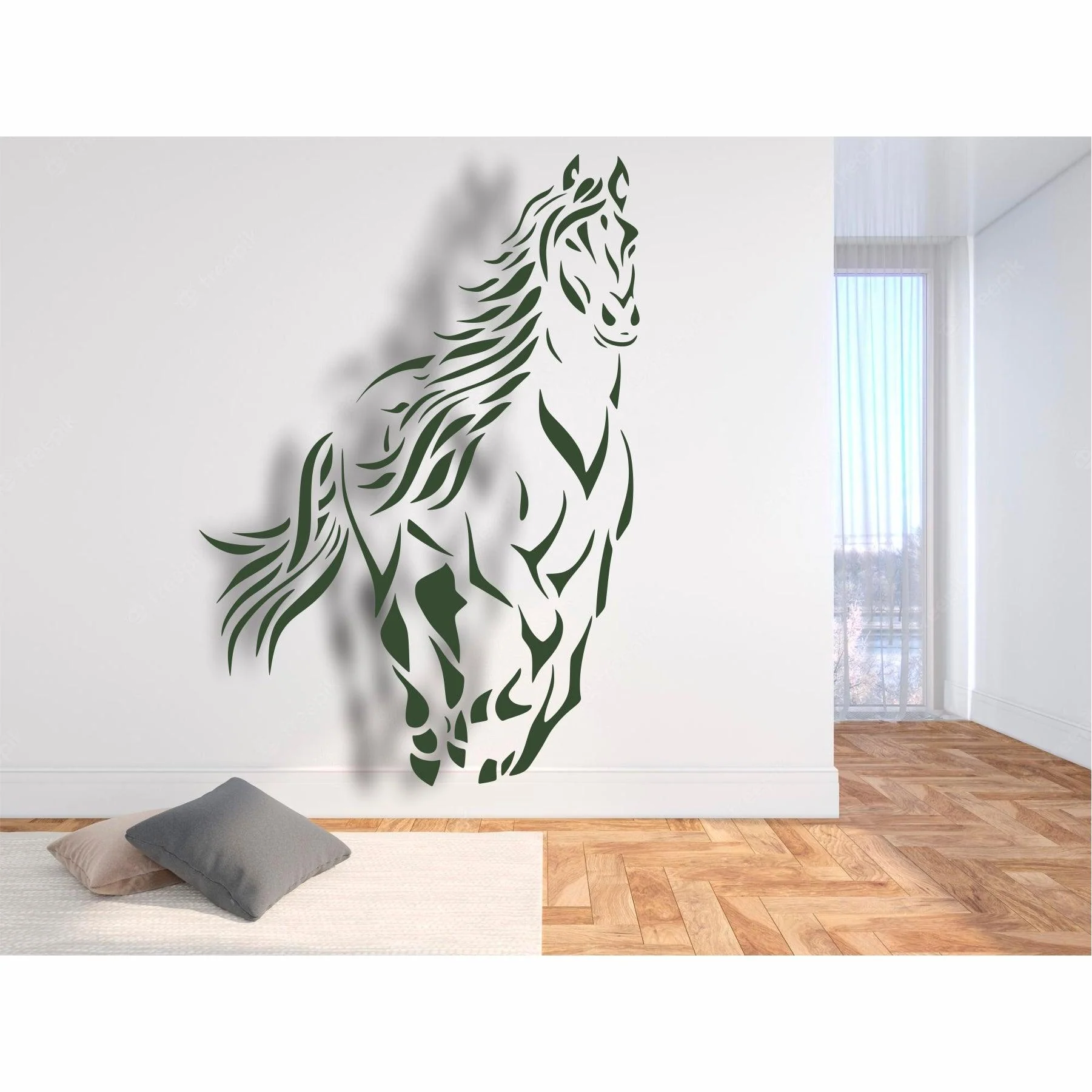 Horse Reusable Stencil For Canvas And Wall Painting.ID#220 - Image 5