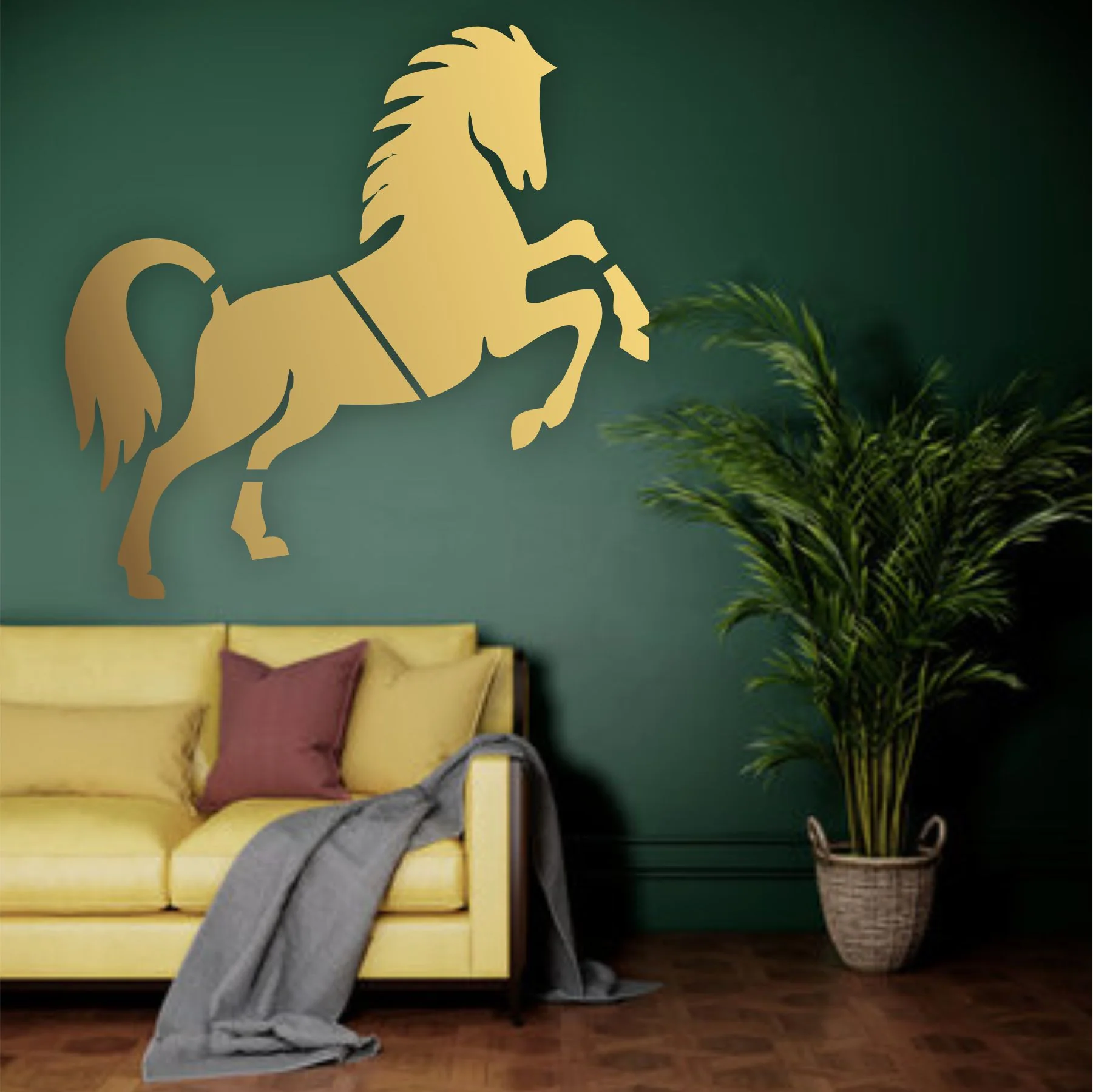 Horse Reusable Stencil For Canvas And Wall Painting.ID #394 - Image 4