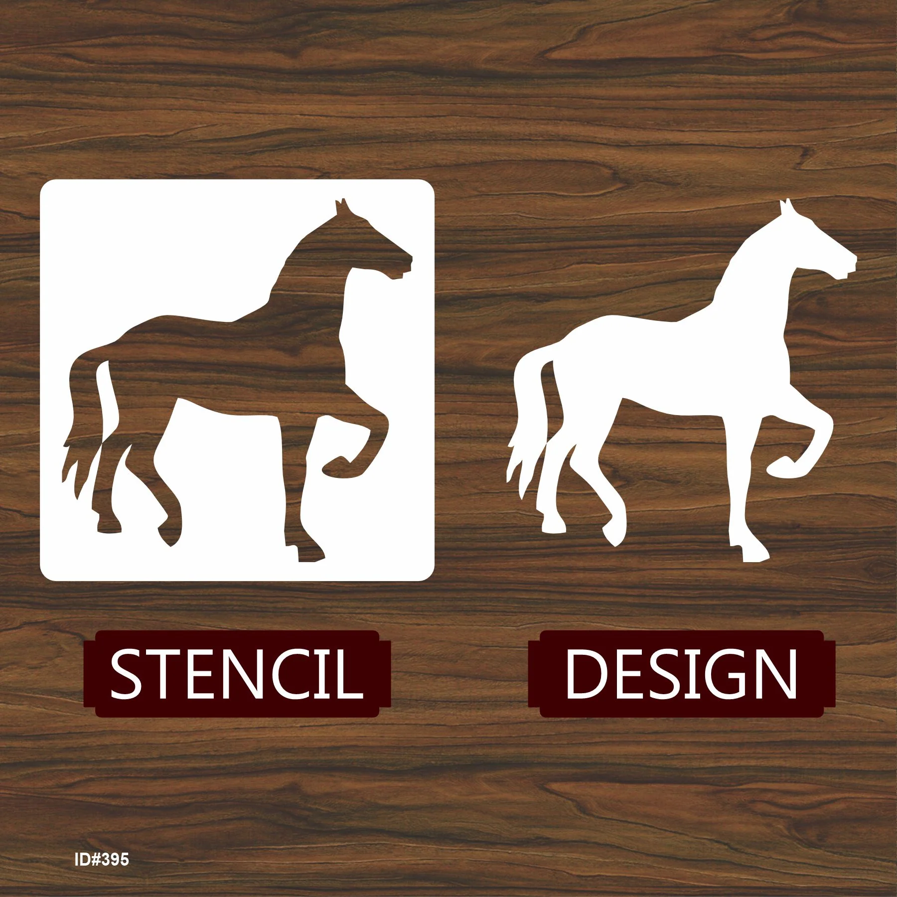 Horse Reusable Stencil For Canvas And Wall Painting.ID #395 - Image 3