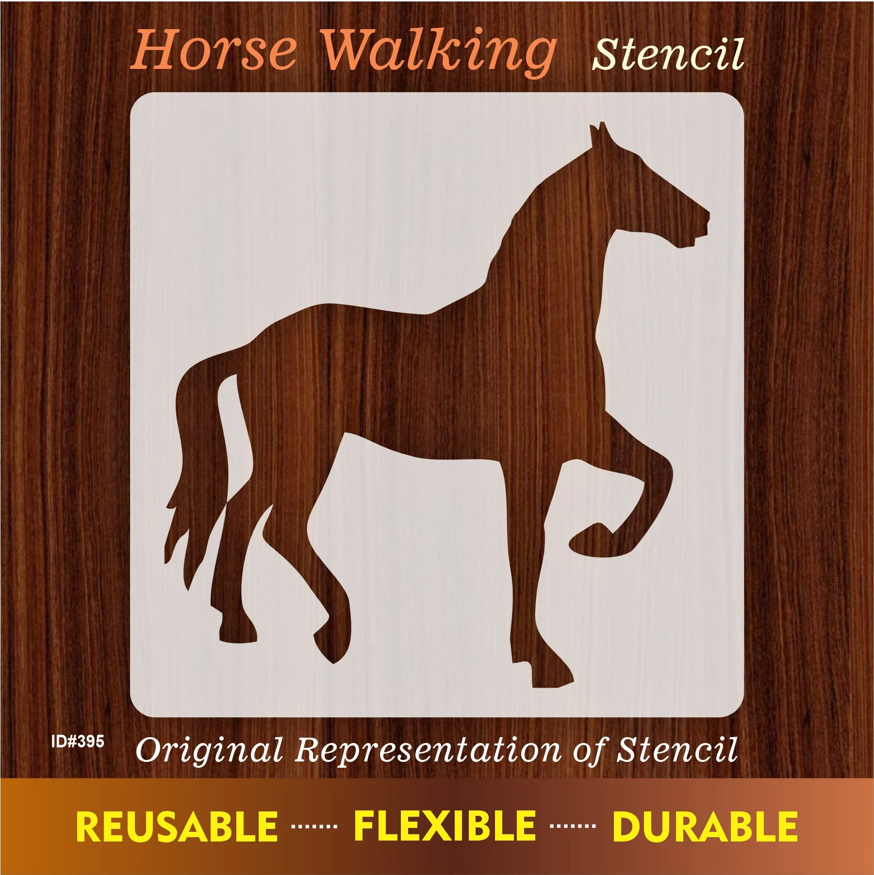 Horse Reusable Stencil For Canvas And Wall Painting.ID #395 - Image 6