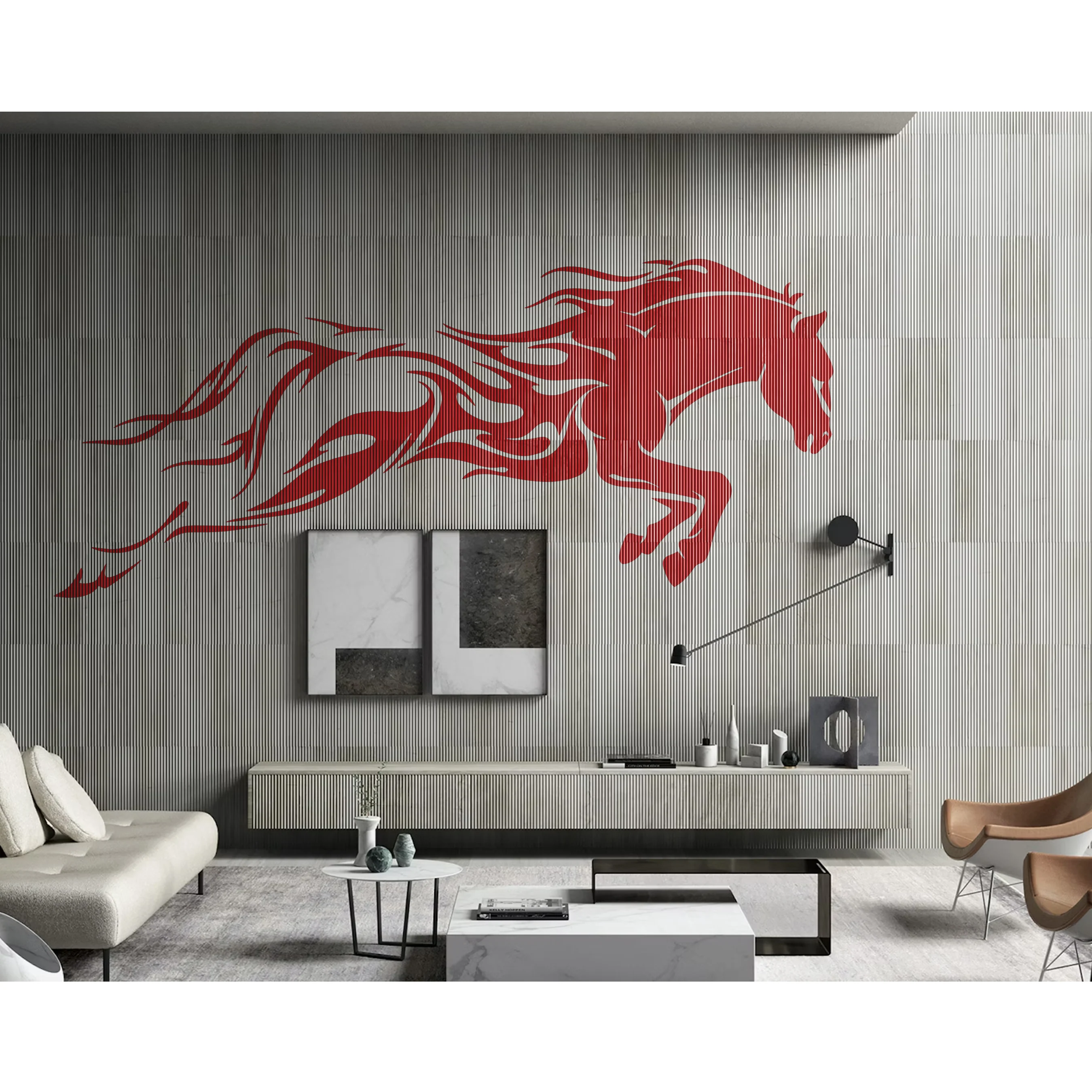 Horse Running Stencil Used for Wall Painting Scrapbooking Stamping Embossing Album Paper Card Template. ID #517 - Image 3